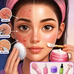 Skincare Time Makeup ASMR Game 아이콘