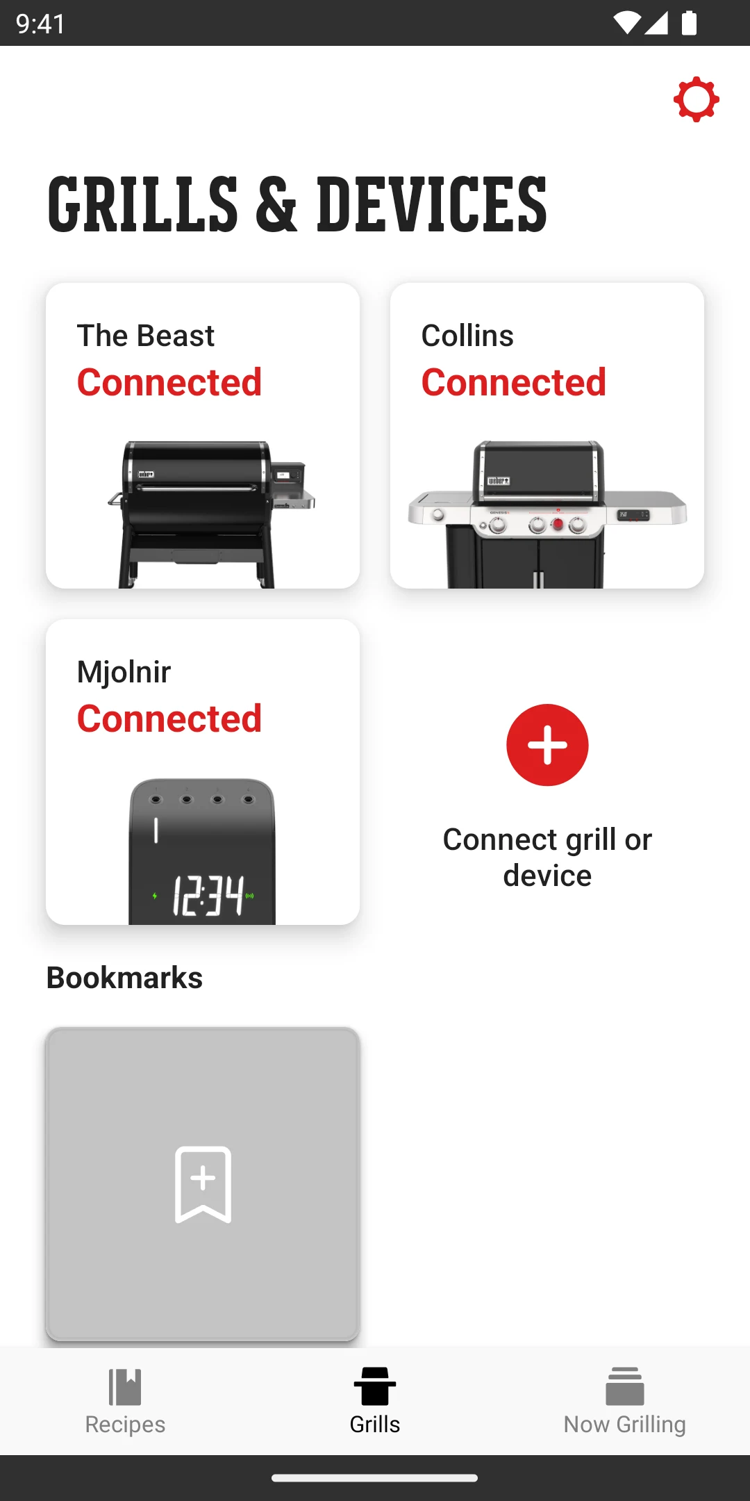 Weber® Connect screenshot