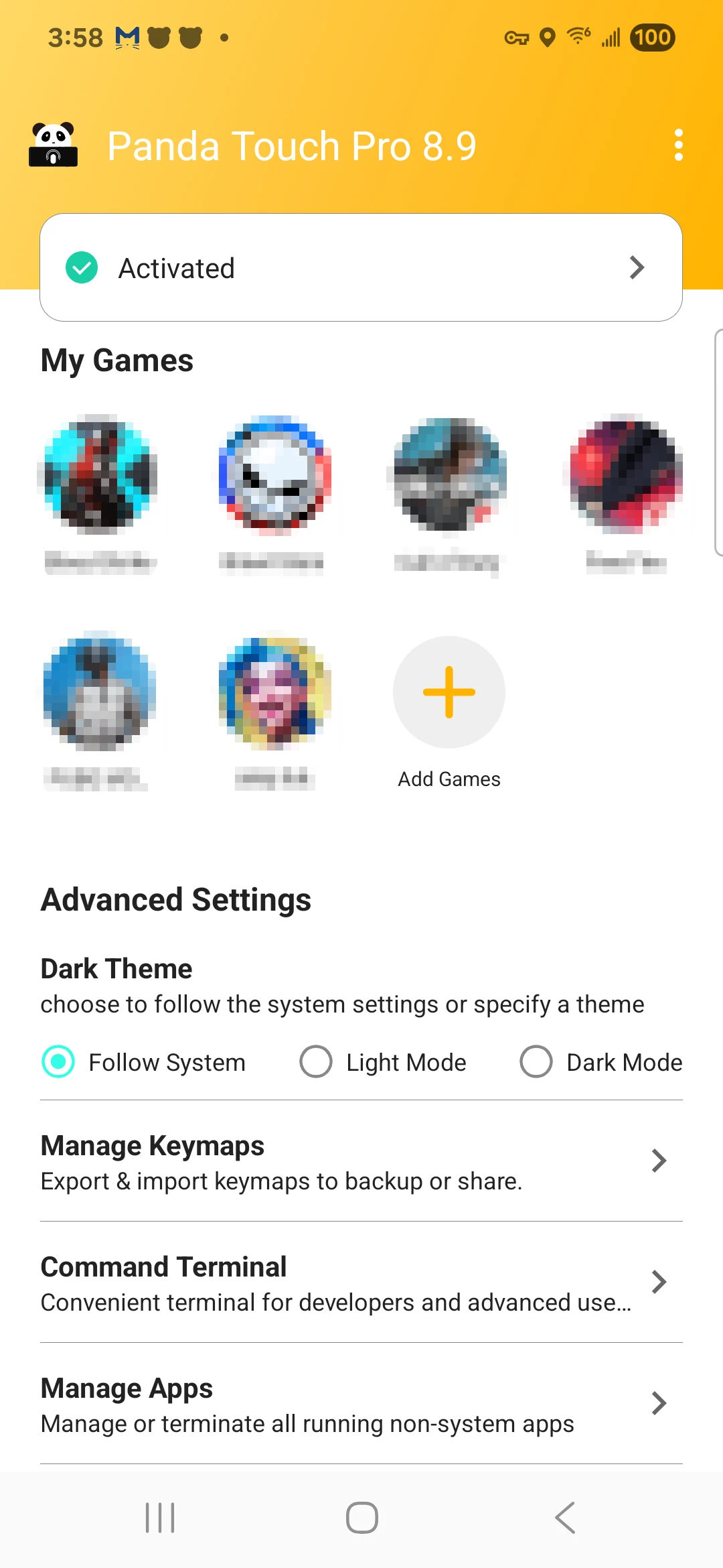 Panda Touch Pro screenshot