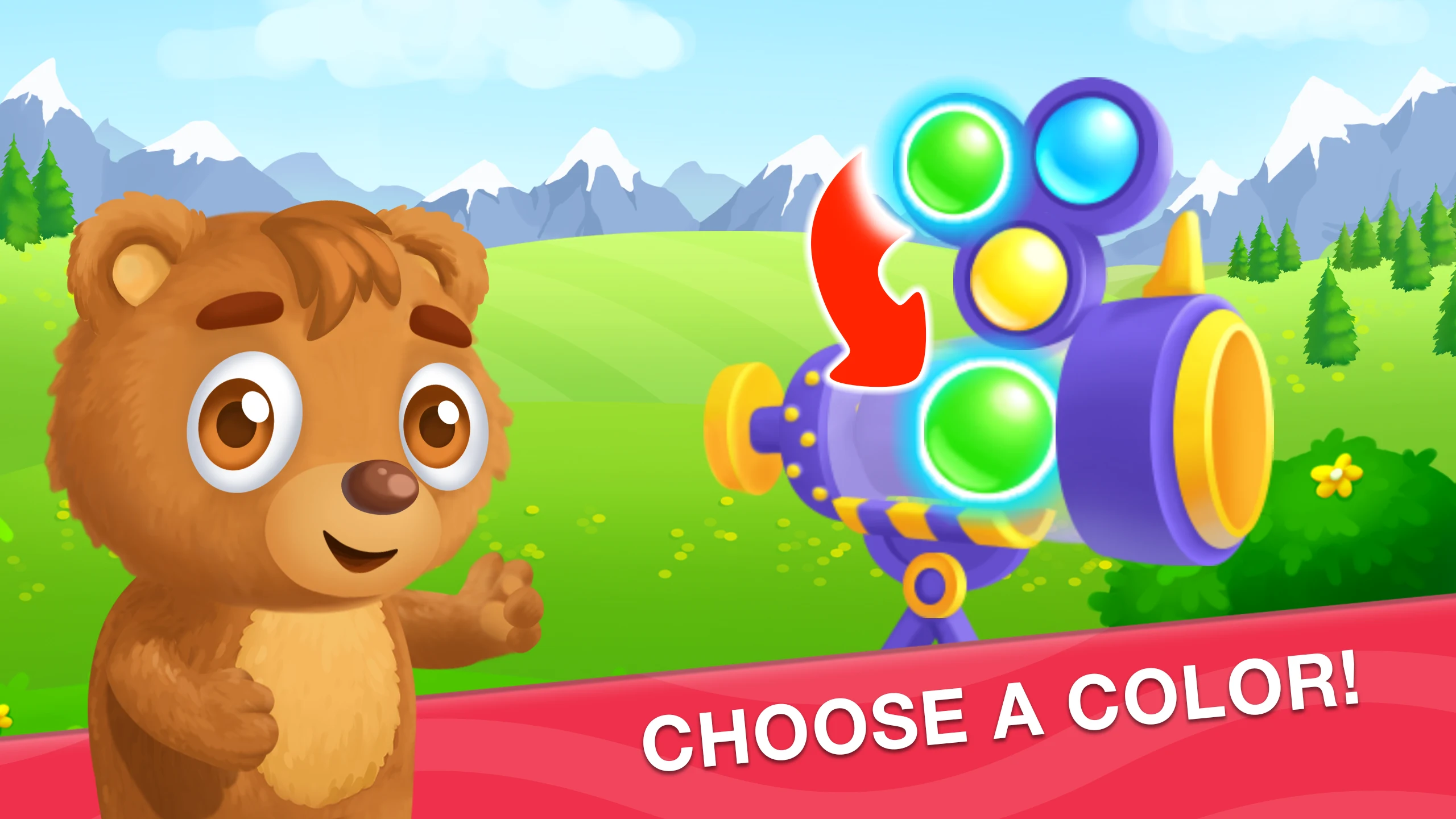 Kids shooter for bubble games screenshot