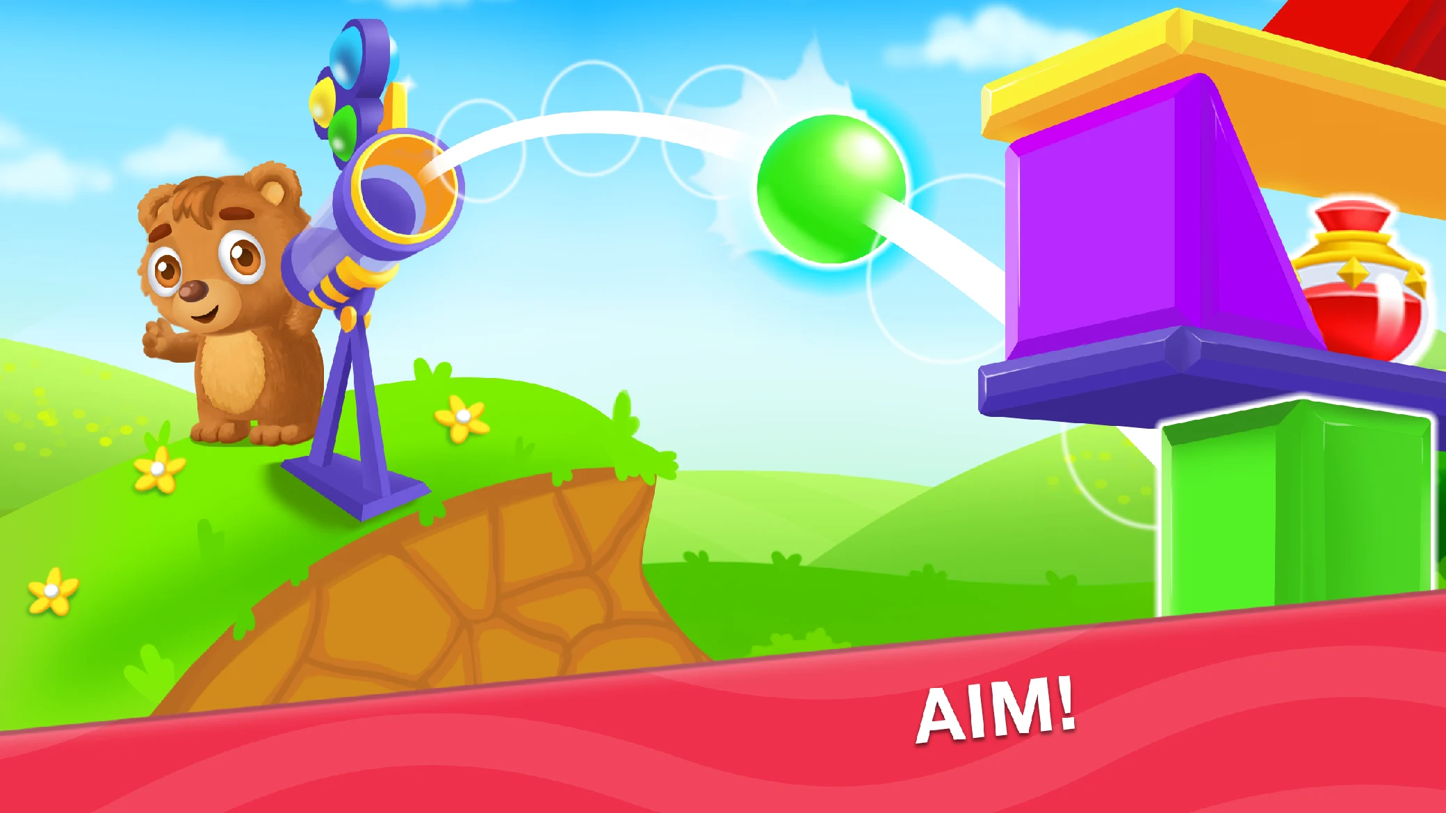 Kids shooter for bubble games screenshot