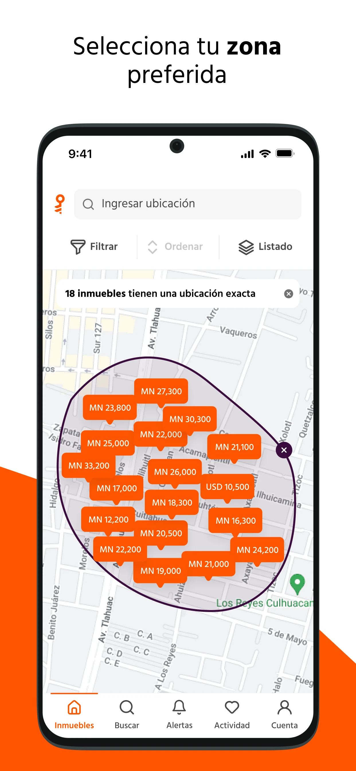Inmuebles24 screenshot