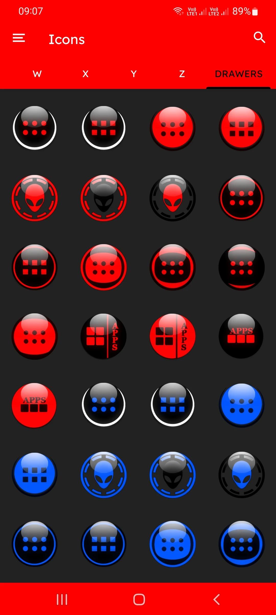 Red Pixl Glass Icon Pack screenshot