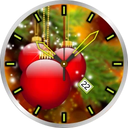 Christmas Clock Live Wallpaper