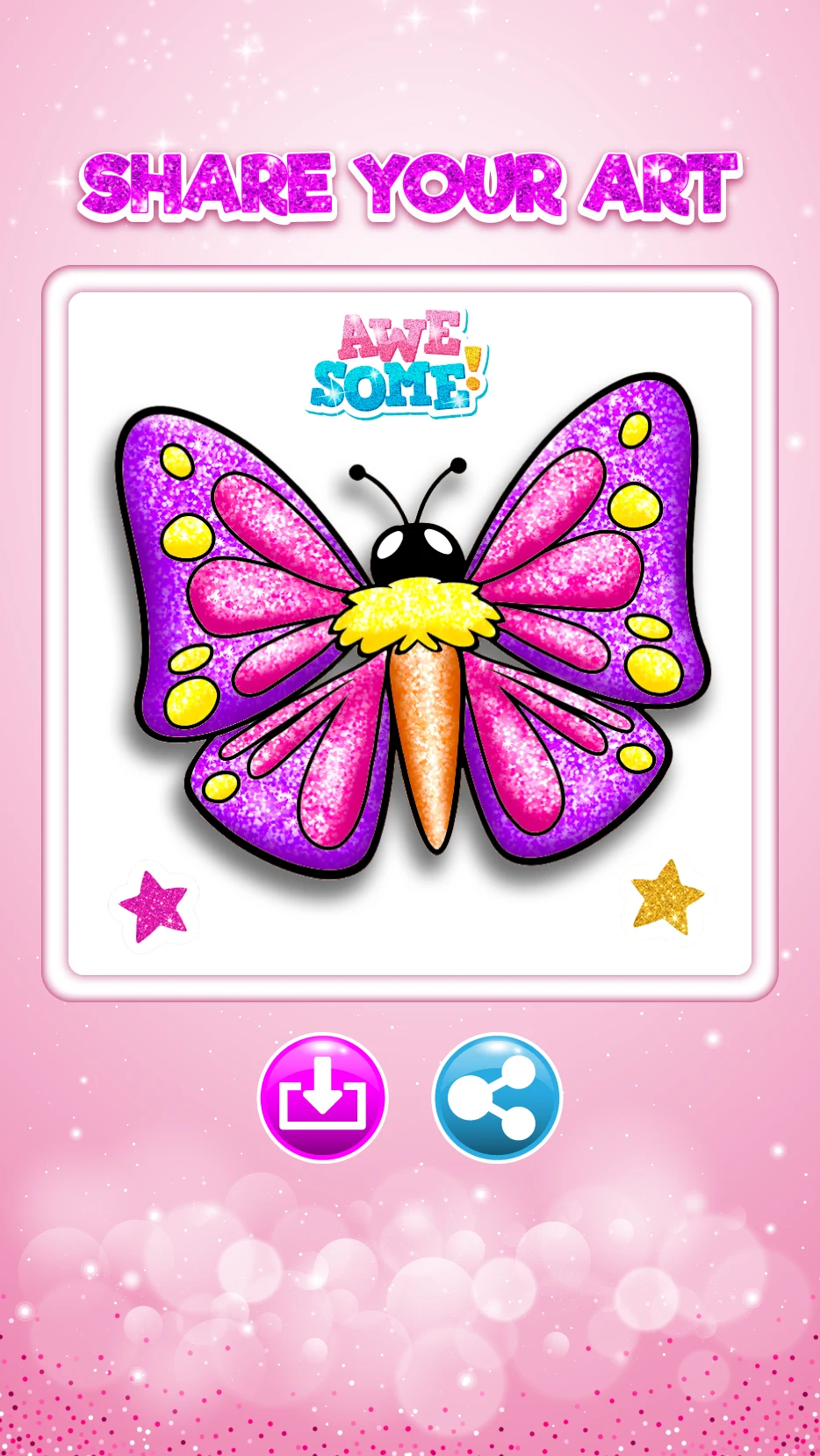 Butterfly Coloring game screenshot