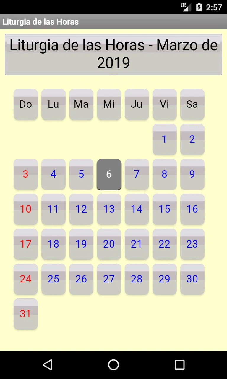 Liturgia de las Horas screenshot