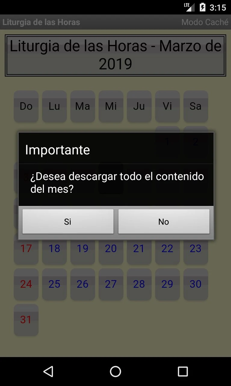 Liturgia de las Horas screenshot