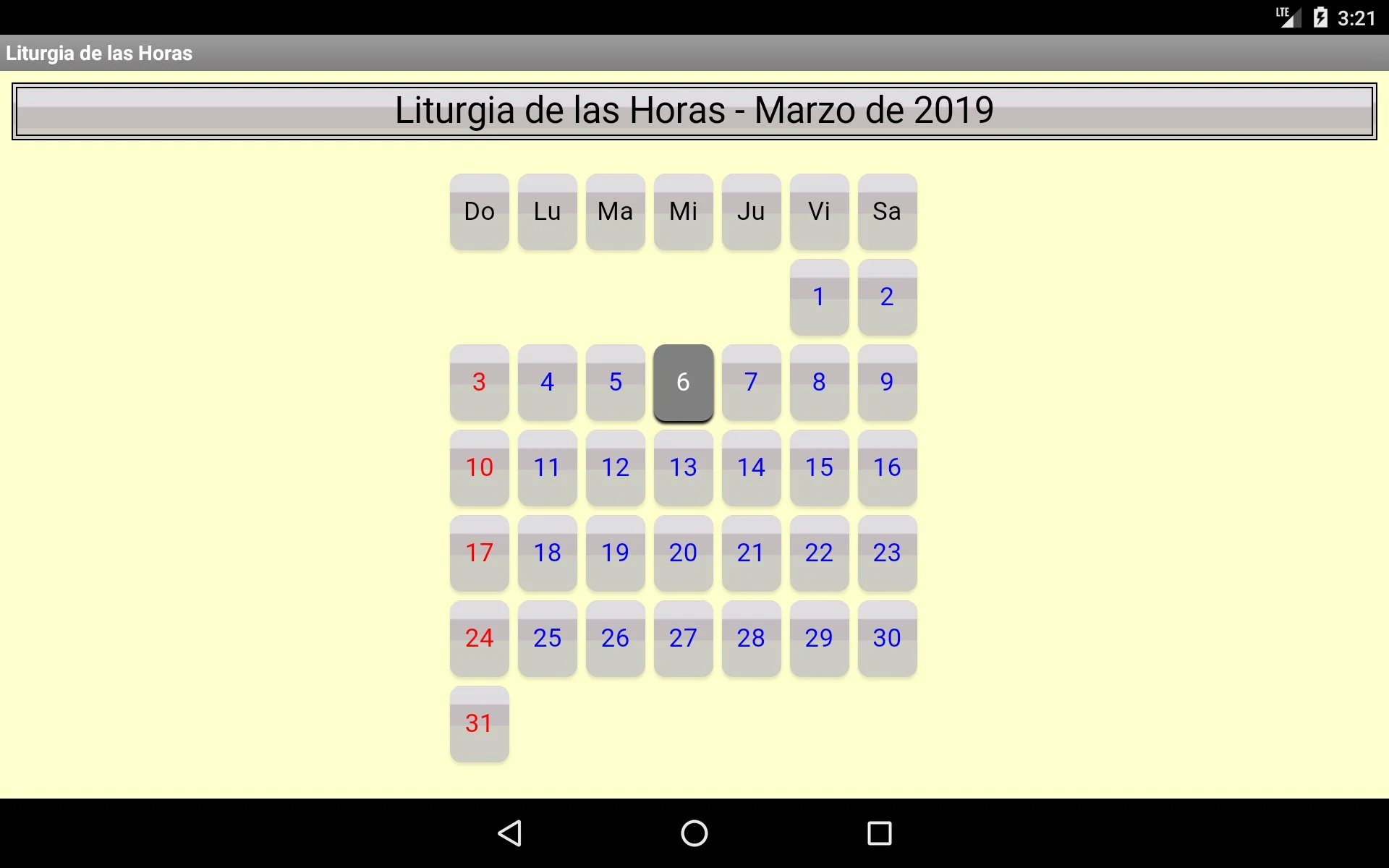 Liturgia de las Horas screenshot