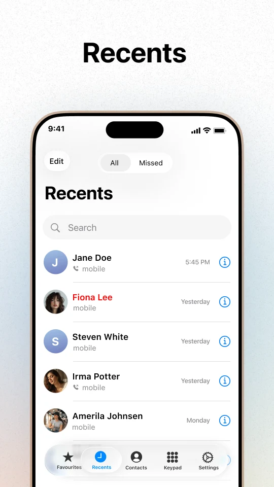 iCall – Smart Phone Dialer screenshot