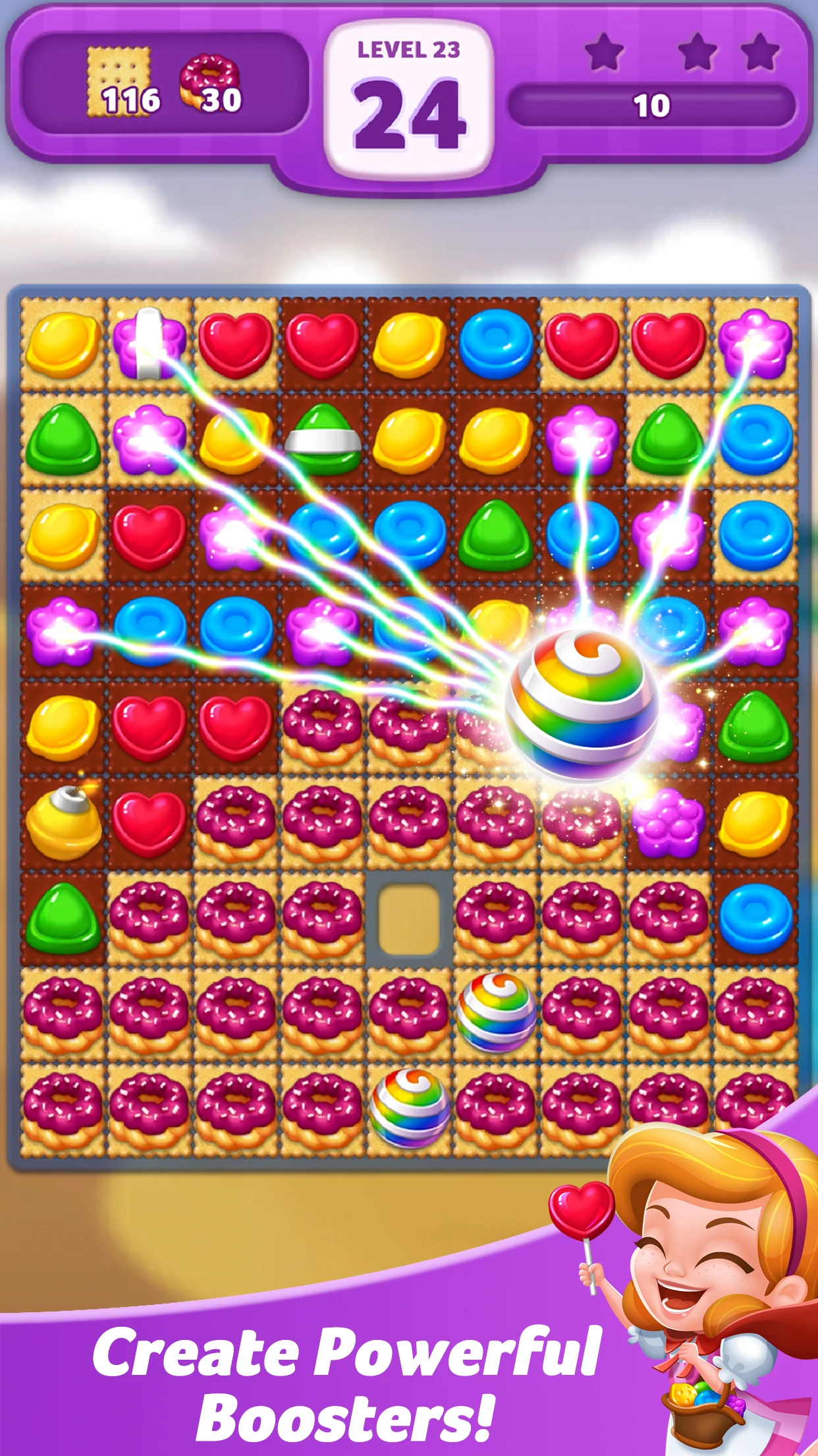 Lollipop: Sweet Taste Match 3 screenshot