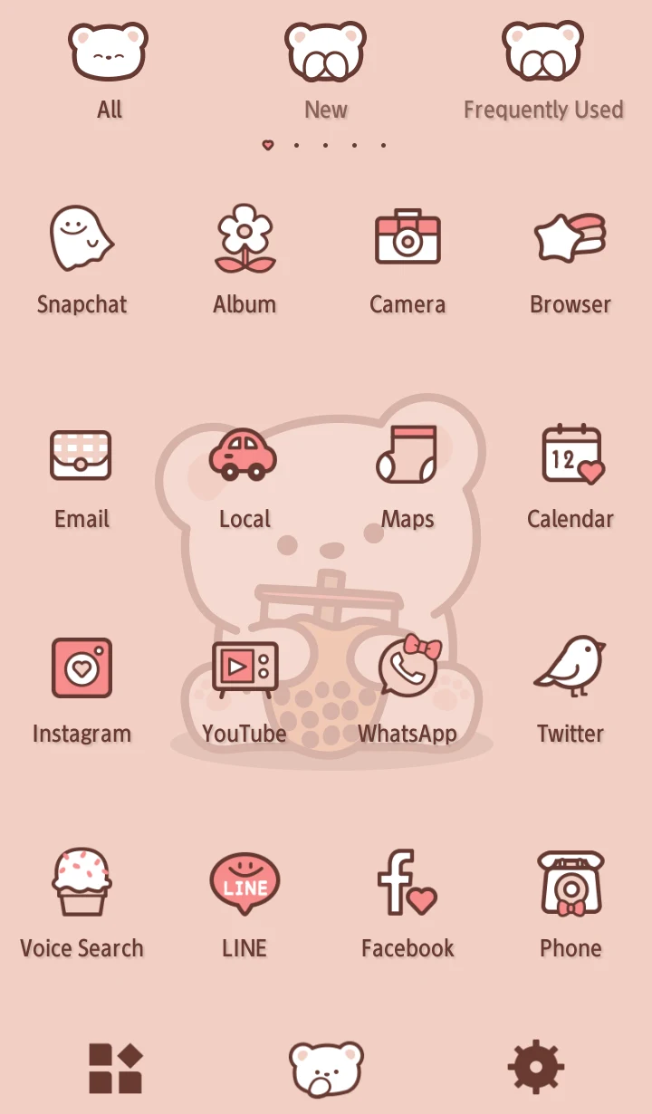 Bubble Tea Bear Theme +HOME screenshot