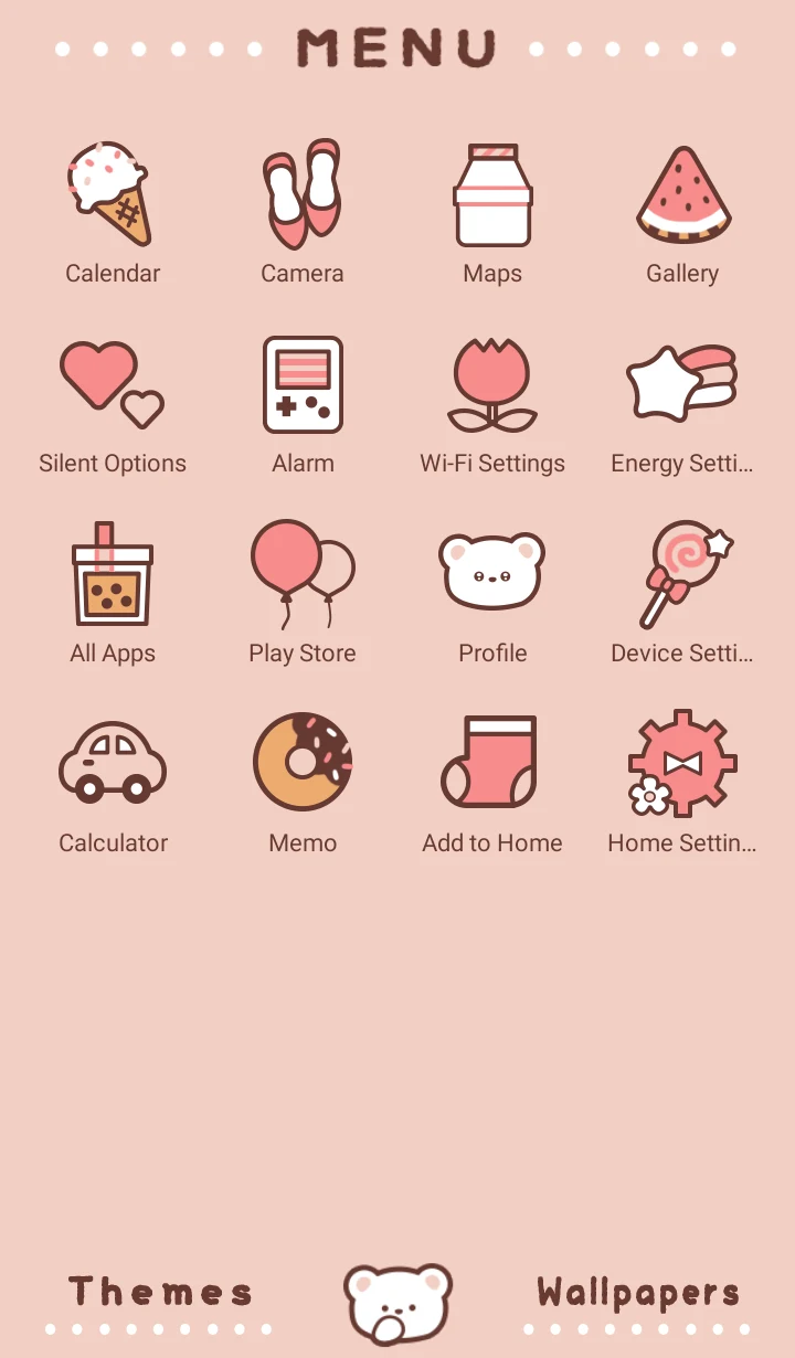 Bubble Tea Bear Theme +HOME screenshot