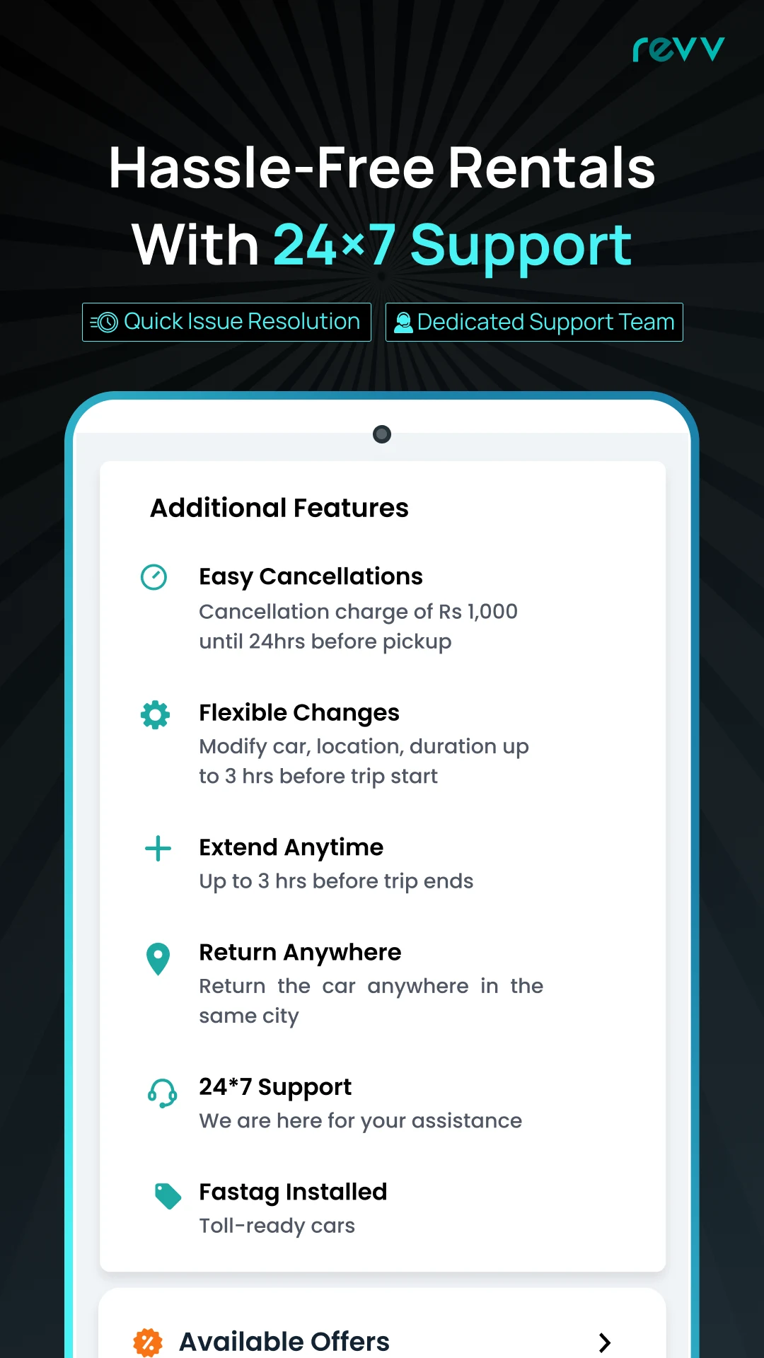 Revv: Self-Drive Car Rentals screenshot