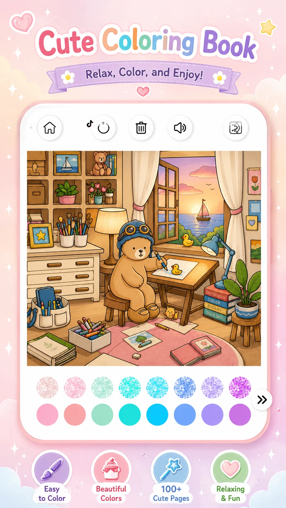 BOBBIE Goods Coloring Game screenshot