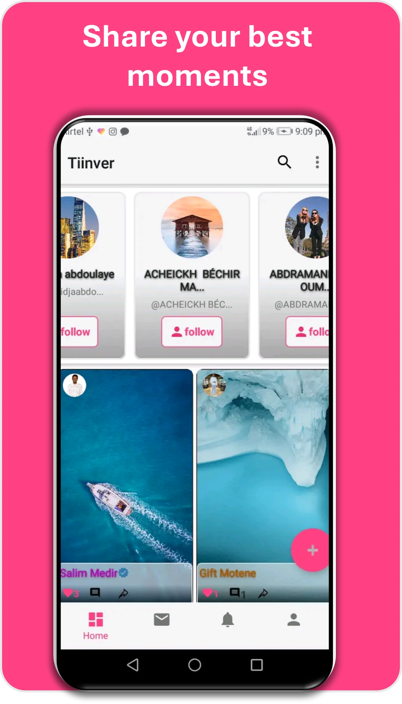 Tiinver: Creativity & Videos screenshot