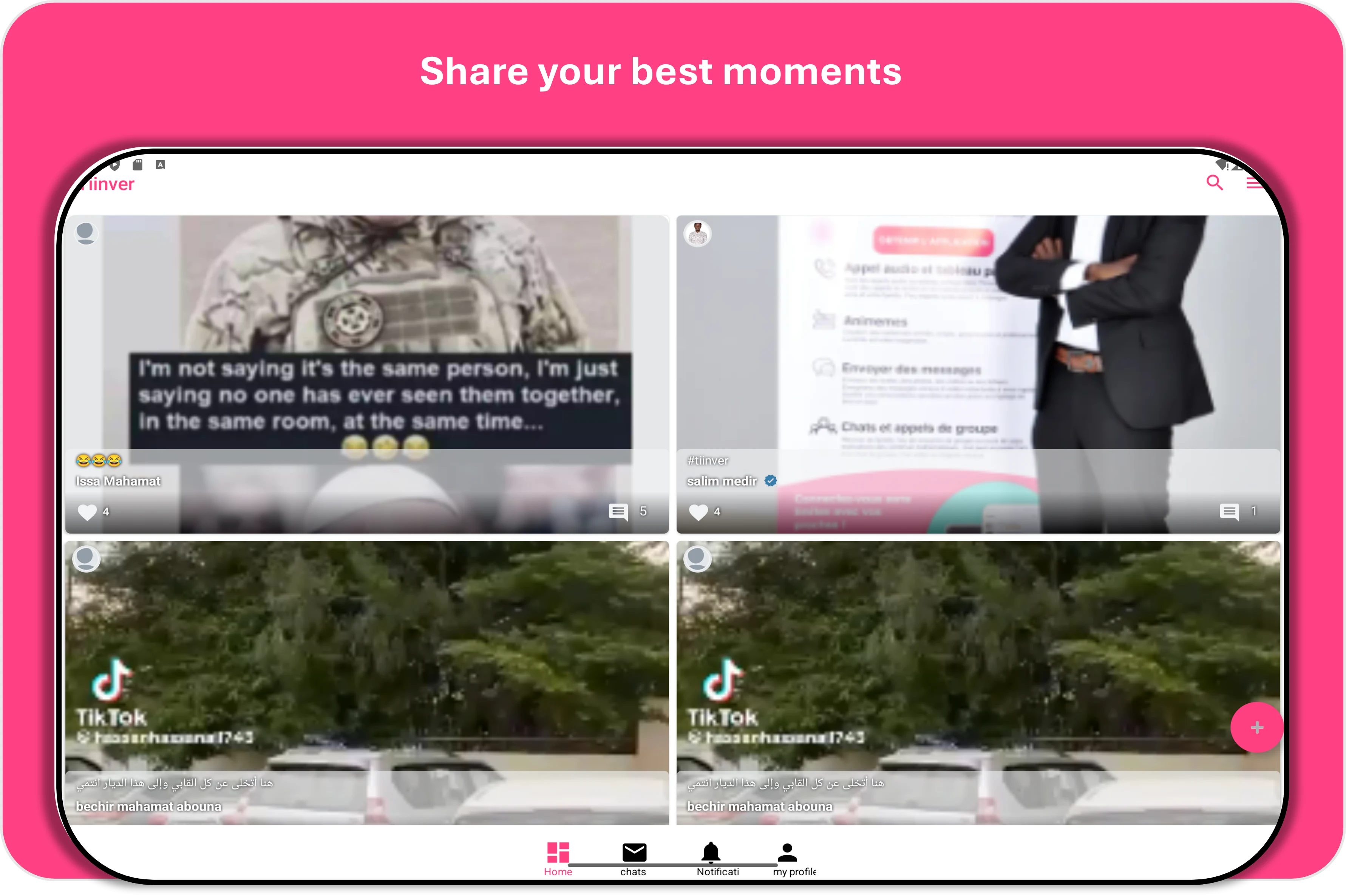 Tiinver: Creativity & Videos screenshot