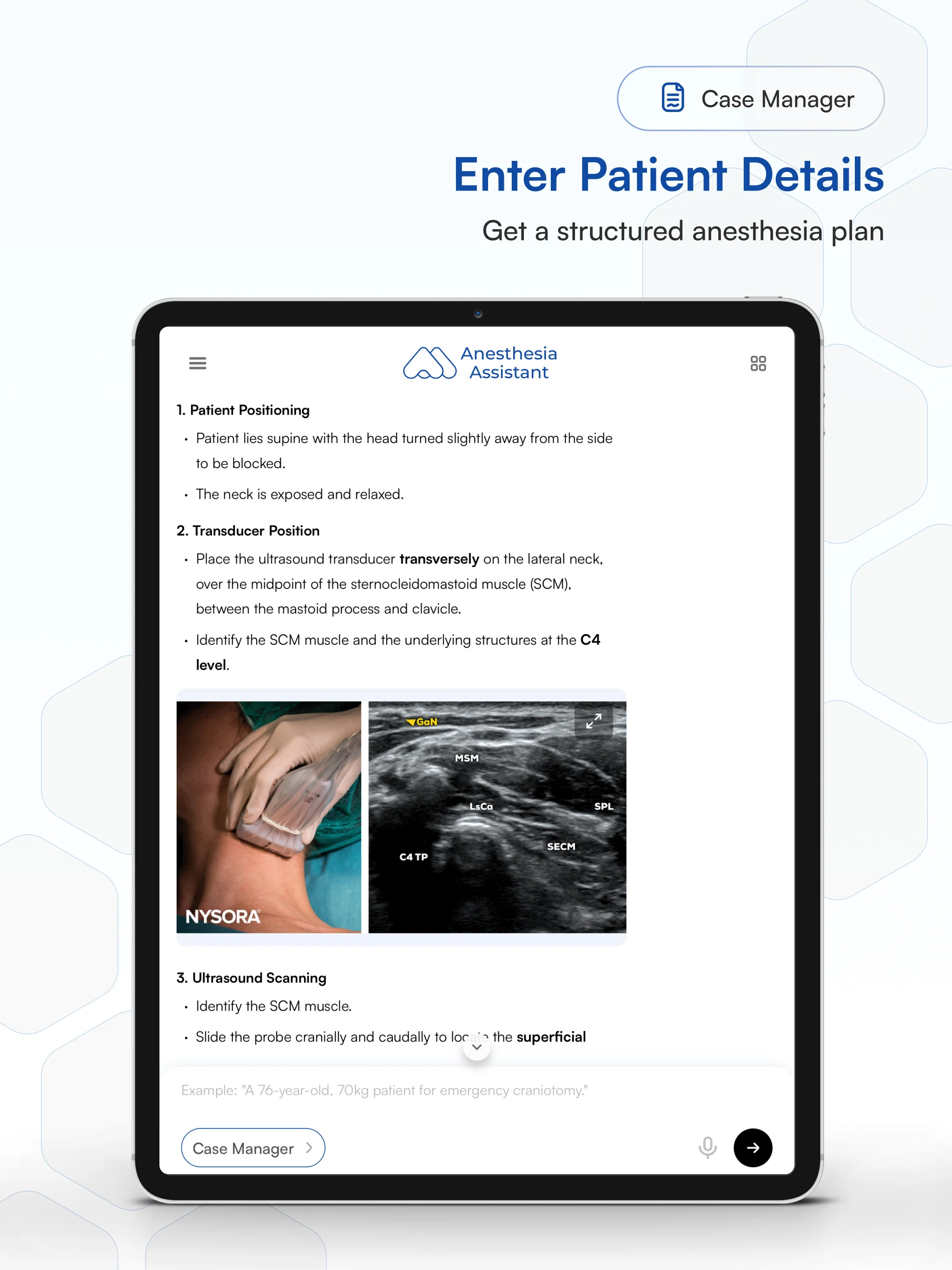 NYSORA Anesthesia Assistant screenshot