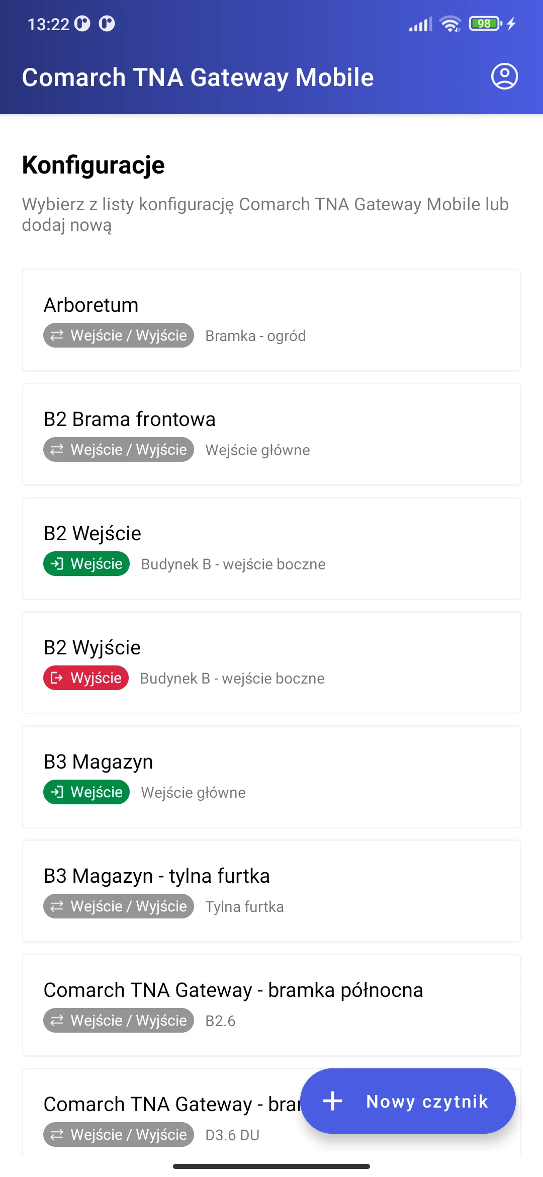 Comarch TNA Gateway Mobile screenshot