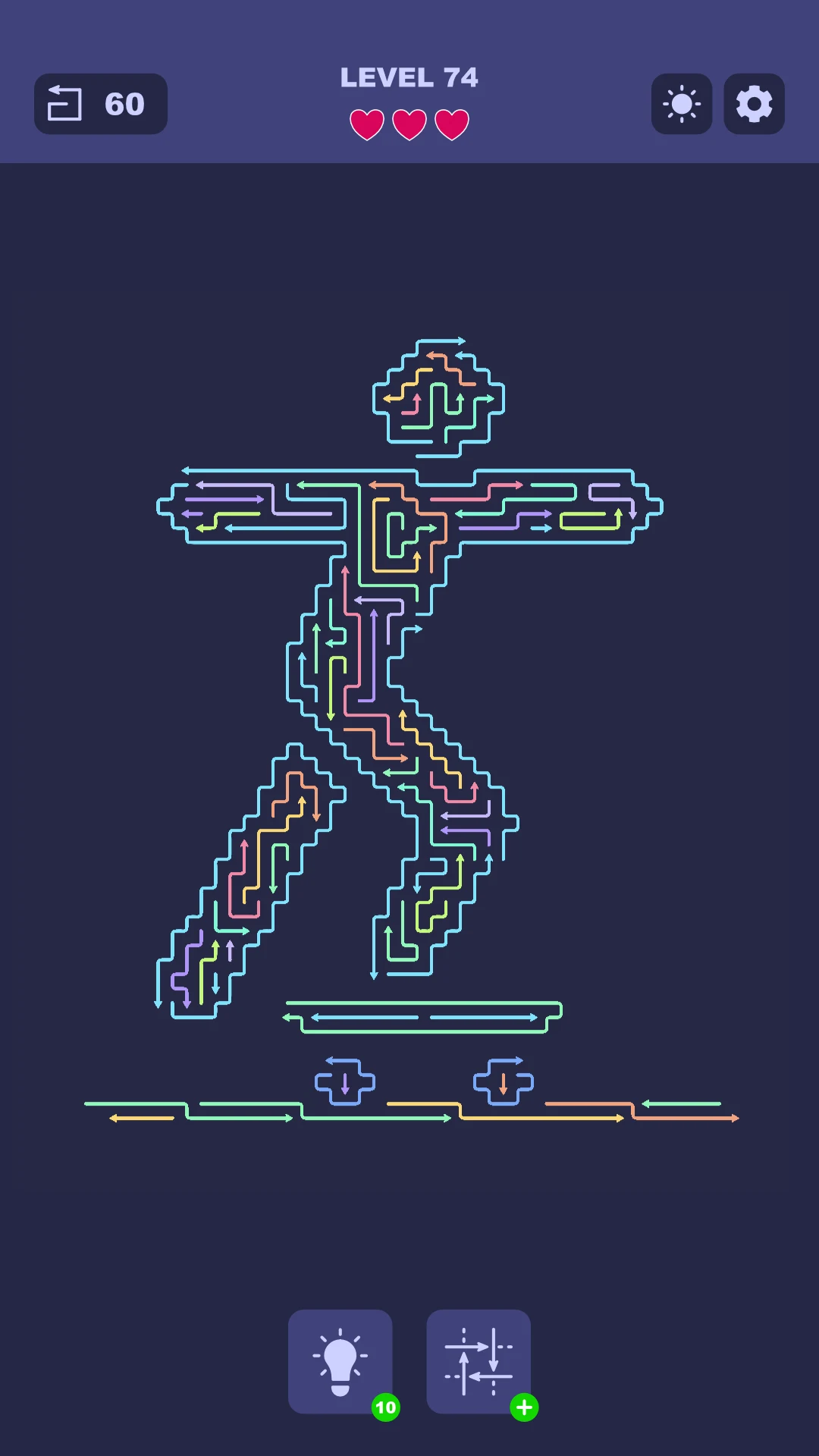 Arrow Traffic: Clear the Grid screenshot