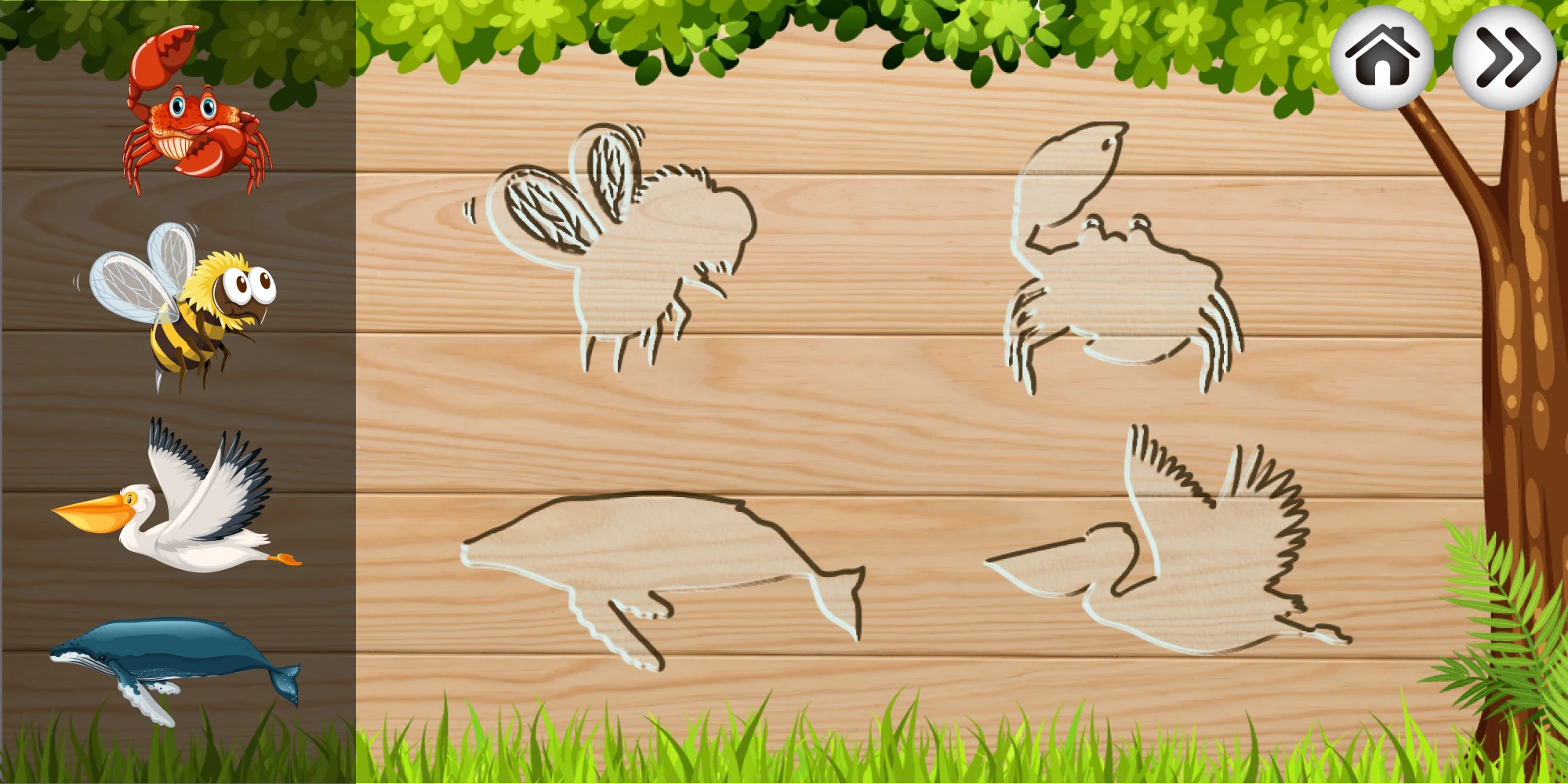 Animals puzzle games for kids screenshot