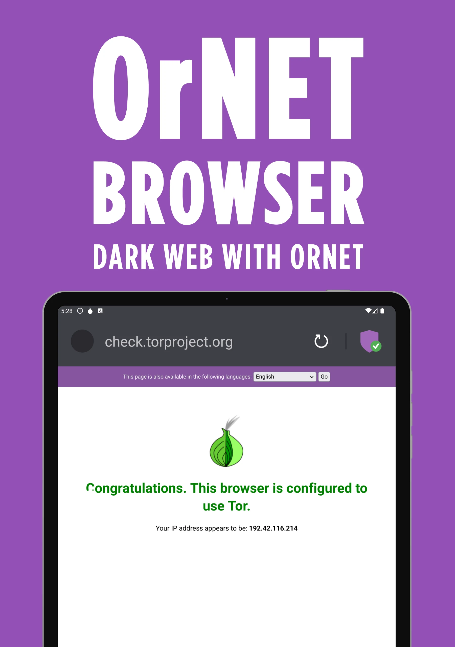 Dark Web Browser : OrNET screenshot