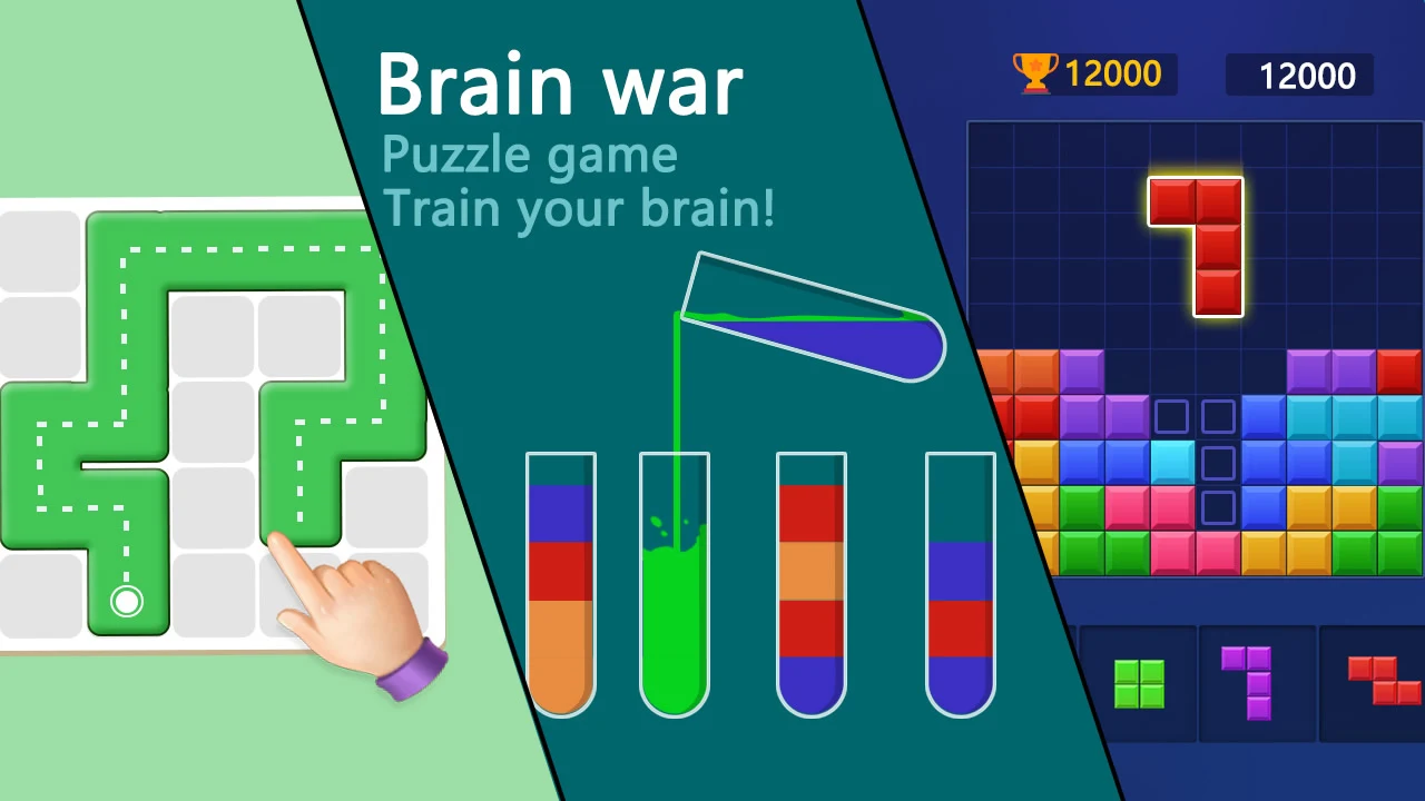 Brain war - puzzle game screenshot
