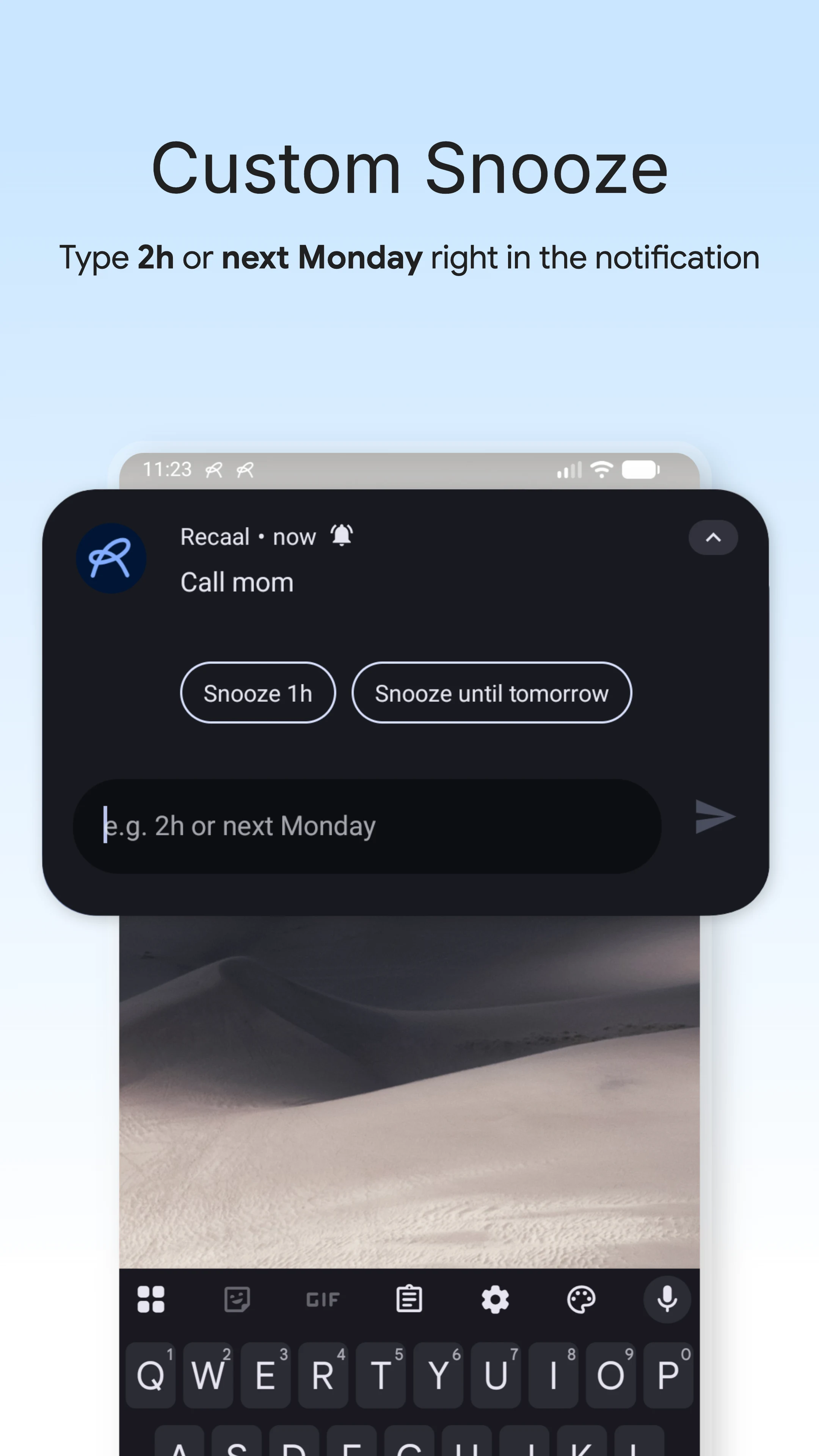 Recaal: Reminders & Snooze screenshot