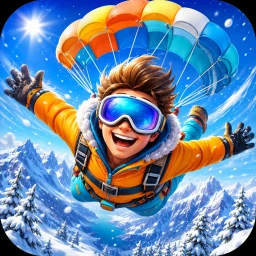 Symbol von Winter Skydiving