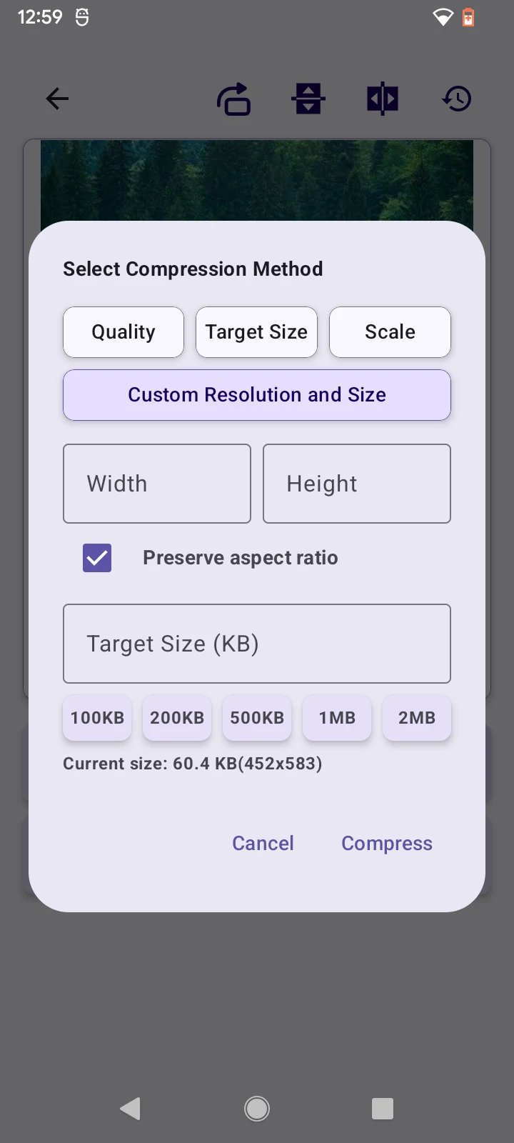 Photo Resize & Compress screenshot