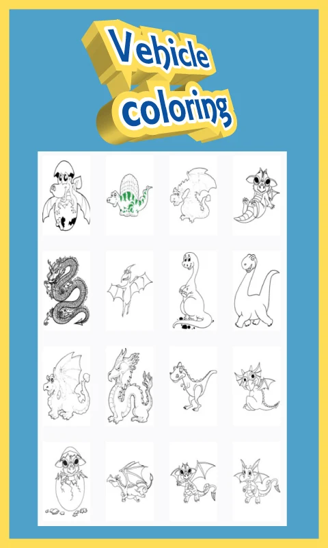 Dinosaur Coloring Pages screenshot