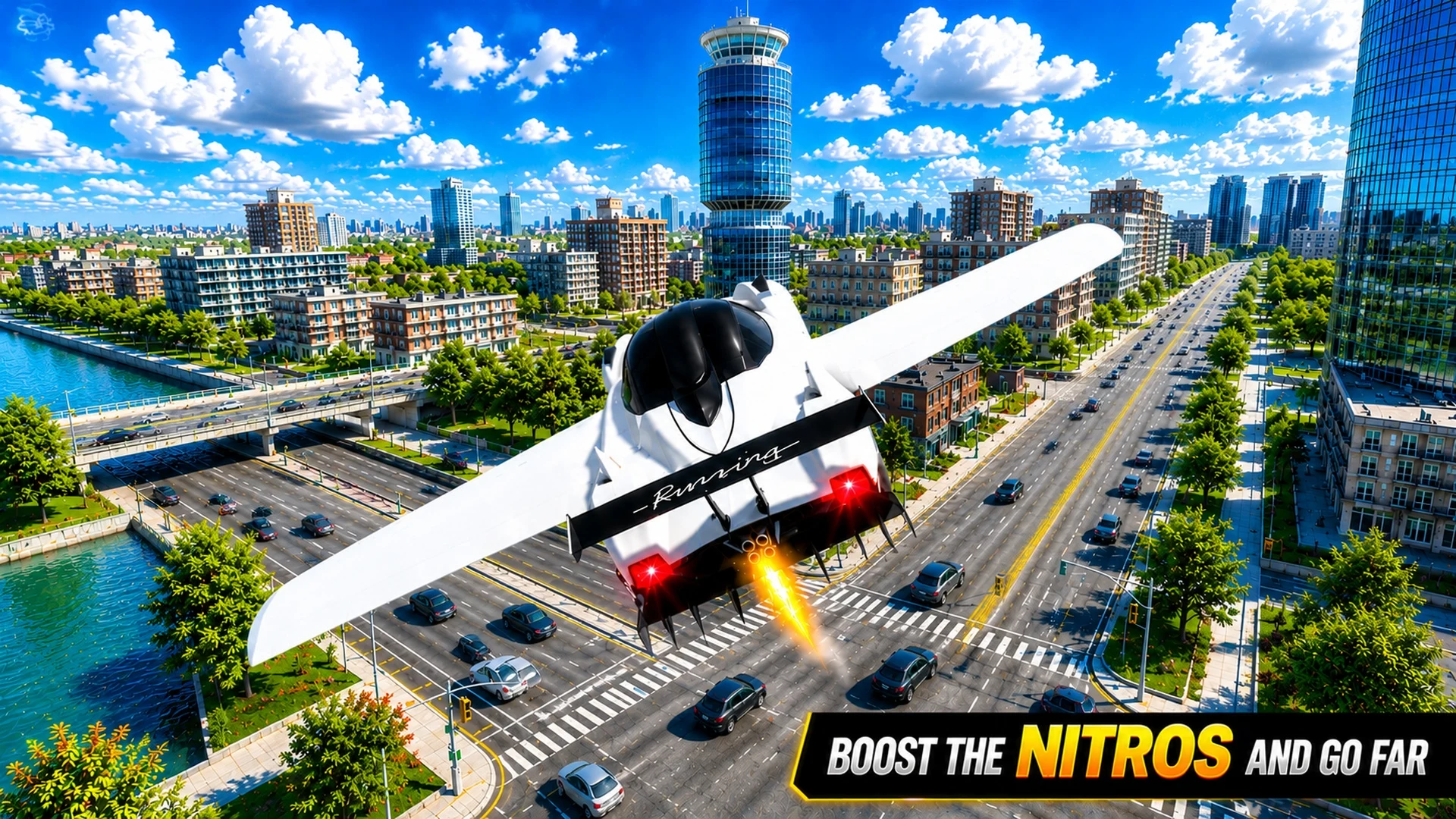 Flying Car Game driving screenshot