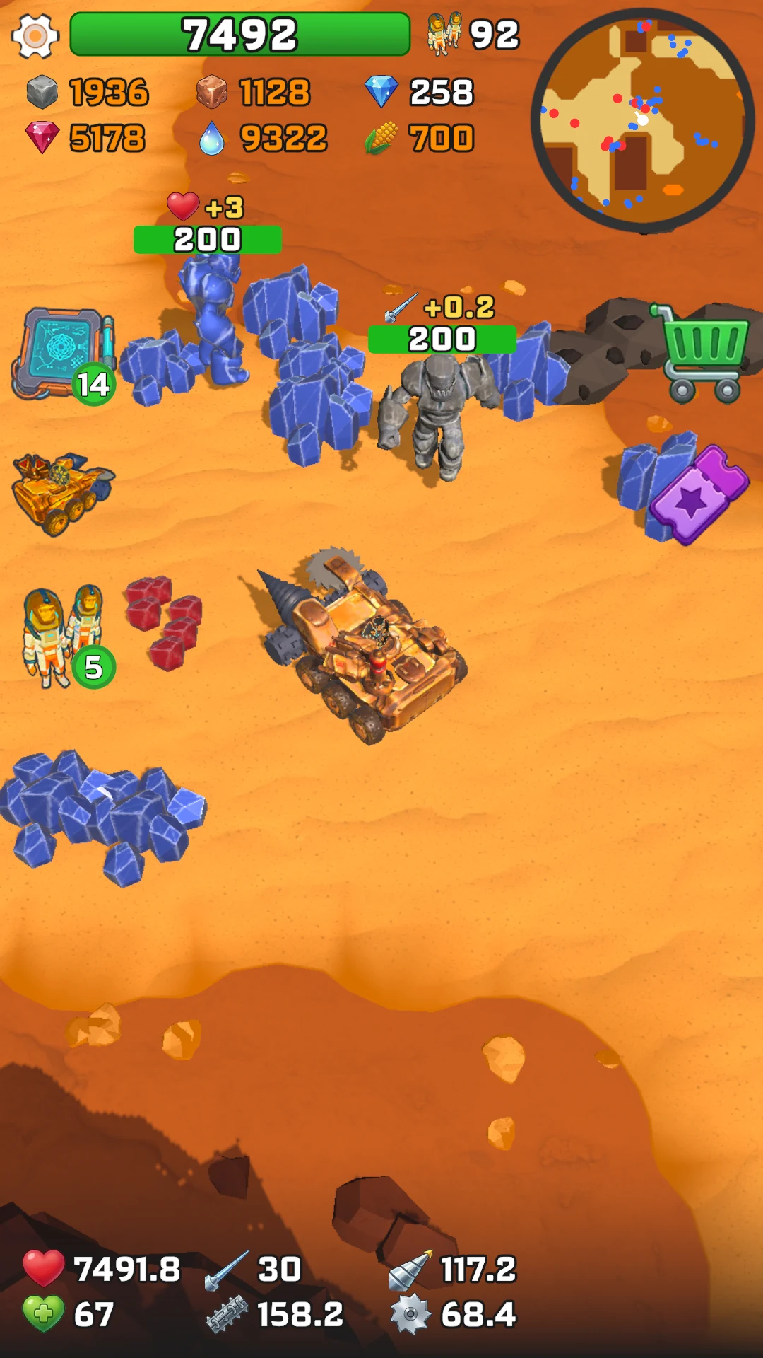 Mars Harvester: Idle RPG screenshot