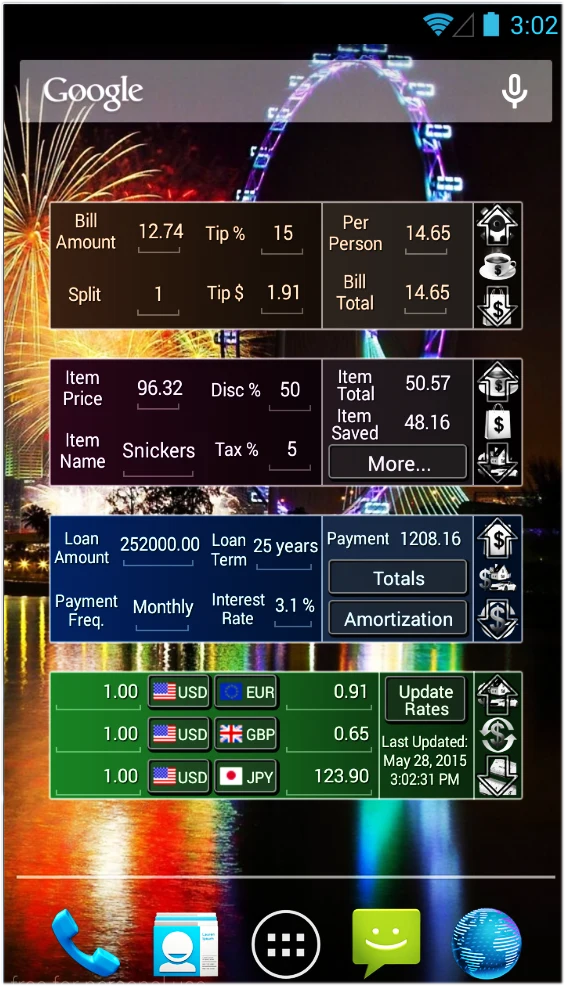 Mad Calculator Widget (multi) screenshot