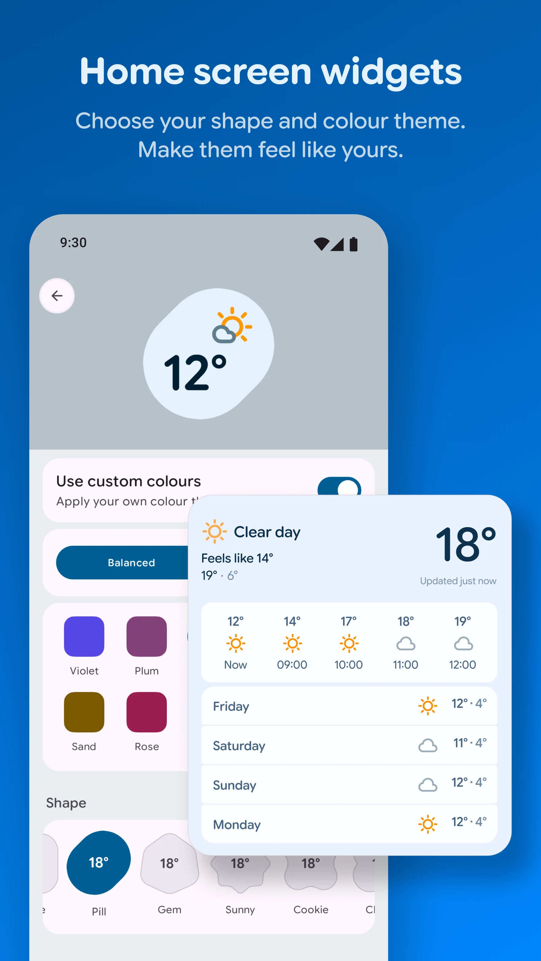 Gradient Weather screenshot