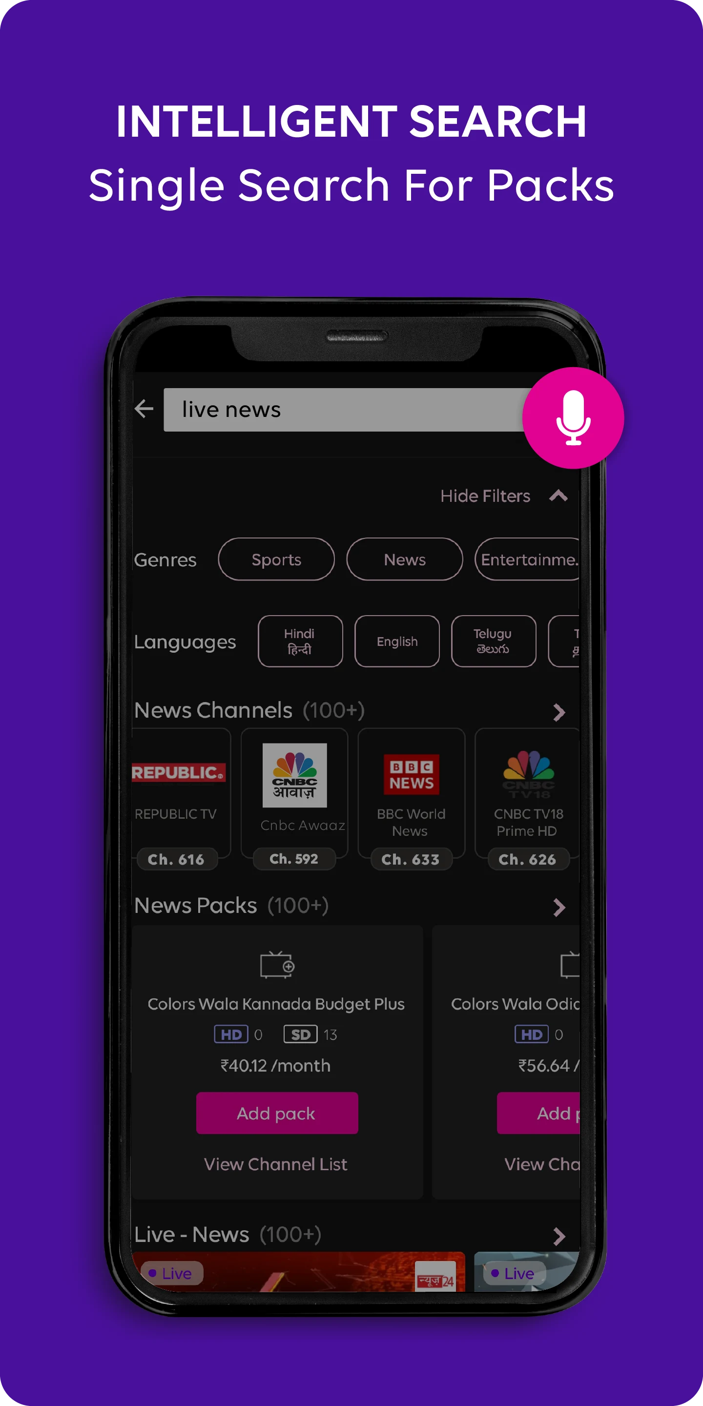 Tata Play - Live TV & DTH Pack screenshot
