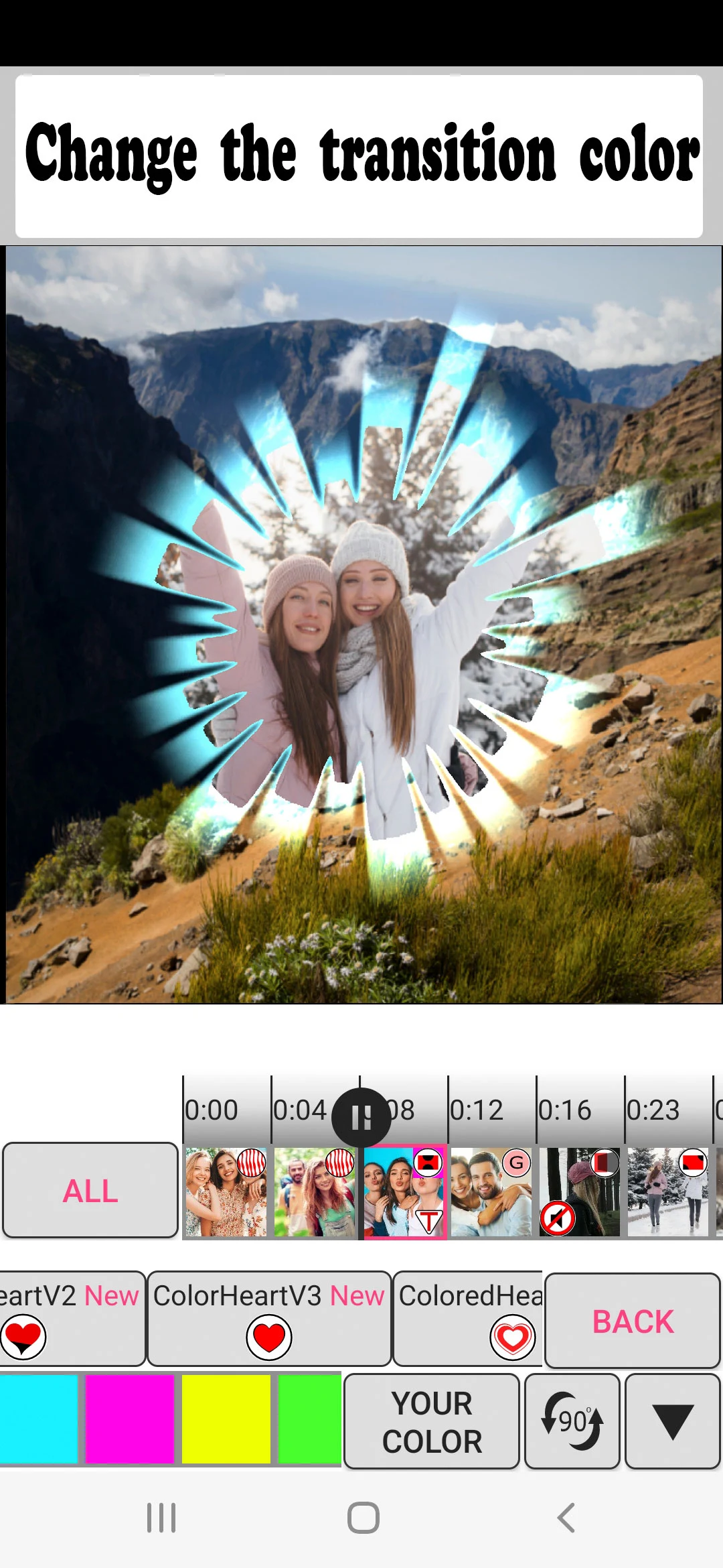 Slideshow with photo and video screenshot