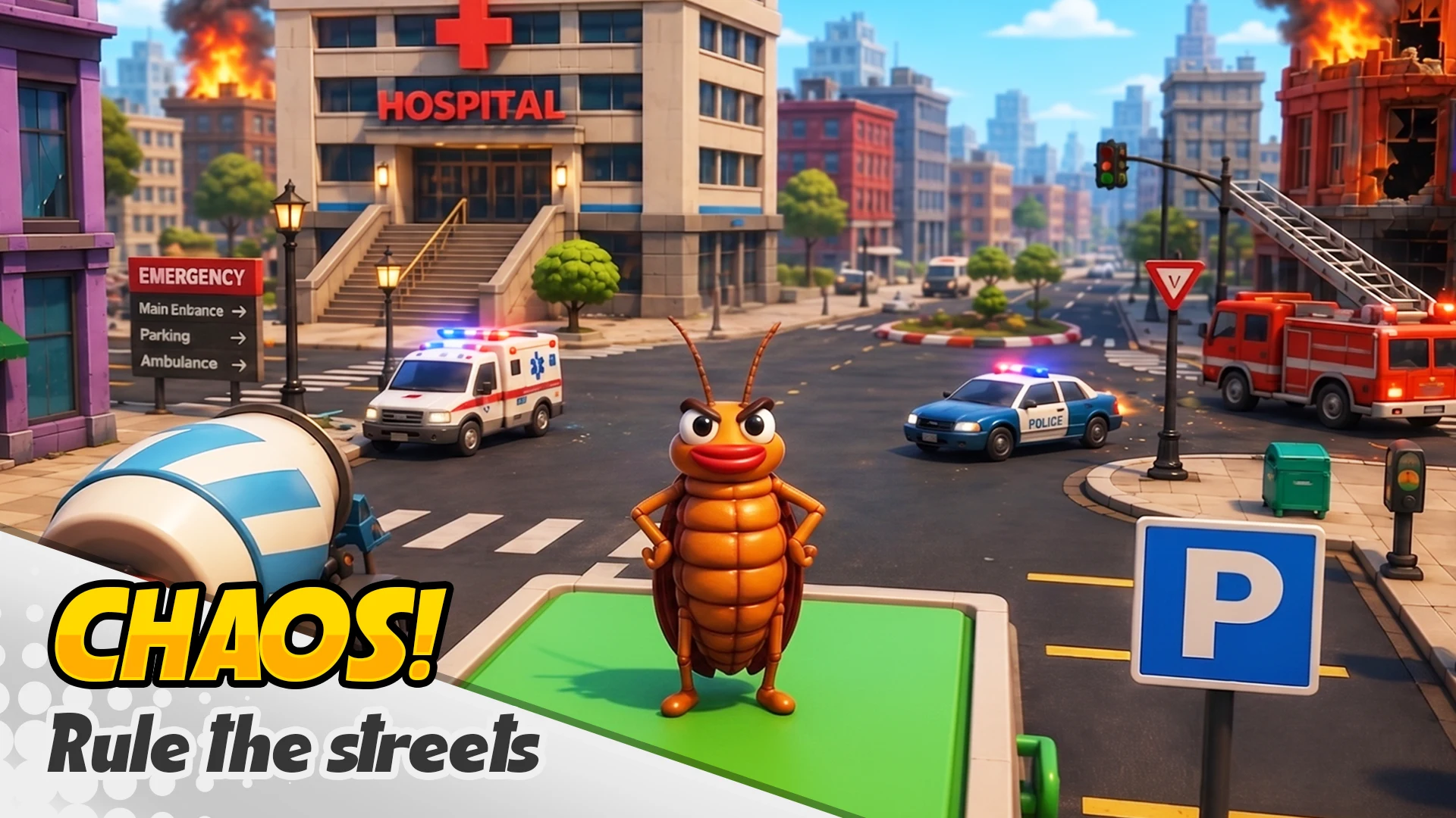 Cockroach Prank: City Chaos screenshot
