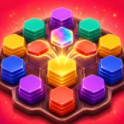 ヘキサソート：六角スタックパズル のアイコン