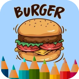 Jogo de colorir hambúrguer