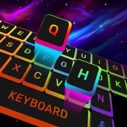 Значок Neon LED Клавиатура: Emoji