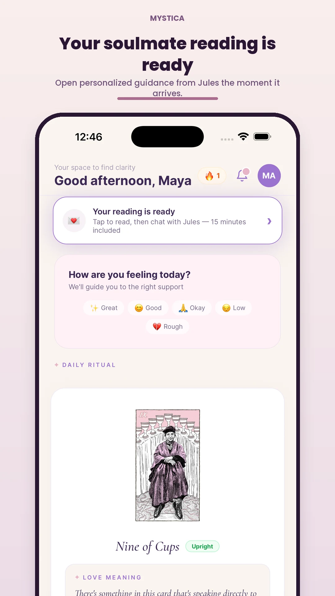 Mystica Psychic Readings screenshot