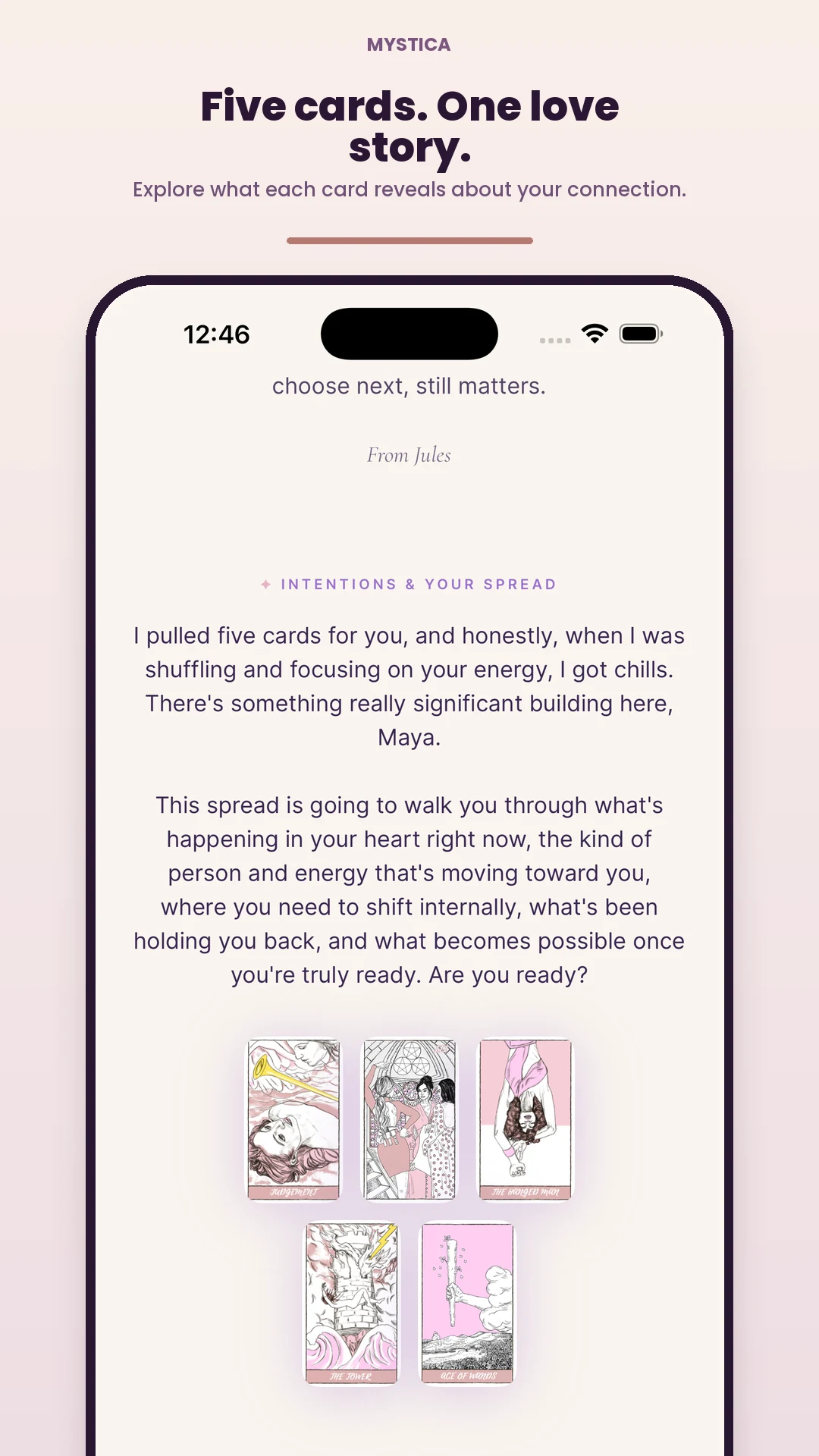 Mystica Psychic Readings screenshot