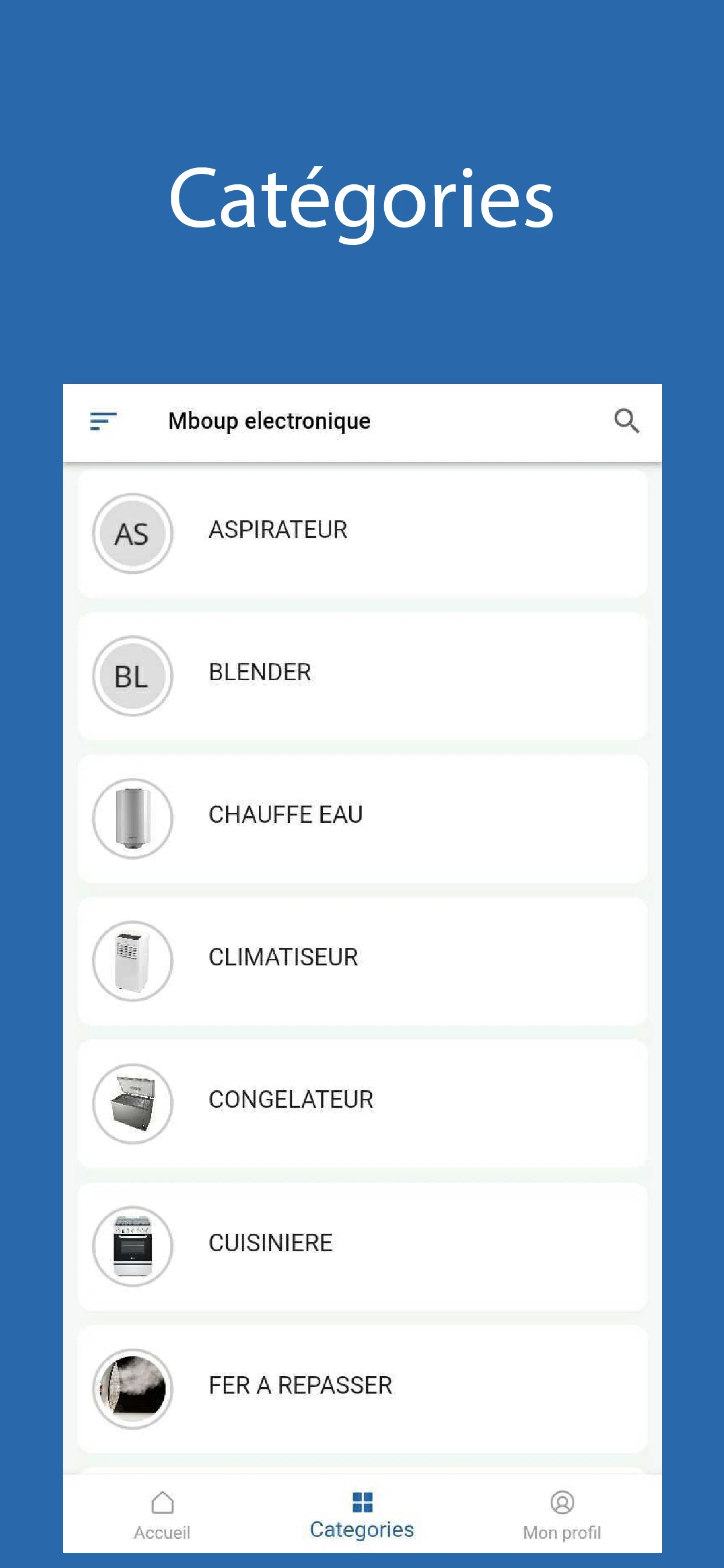 Bara Mboup Electronics screenshot
