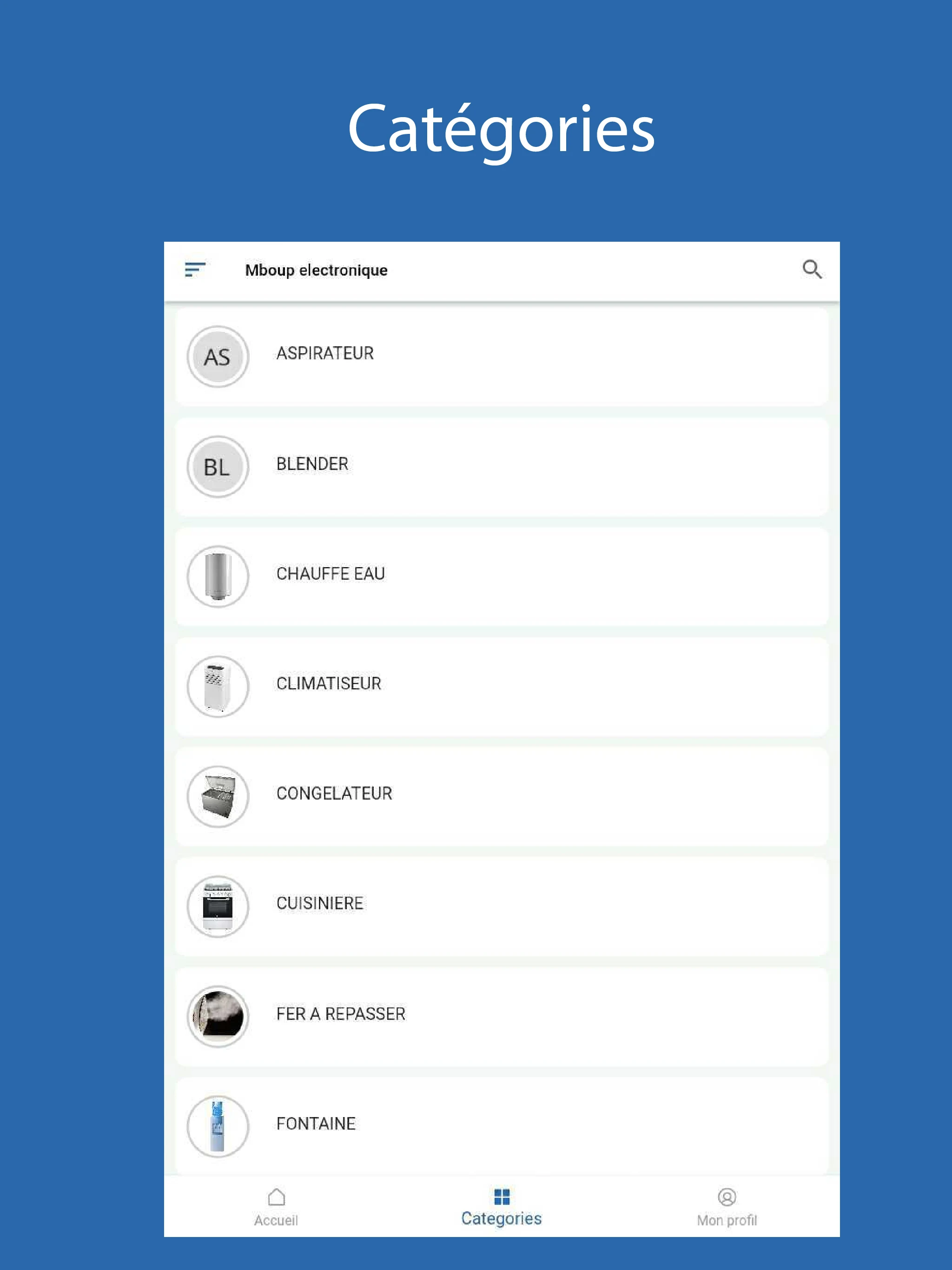 Bara Mboup Electronics screenshot