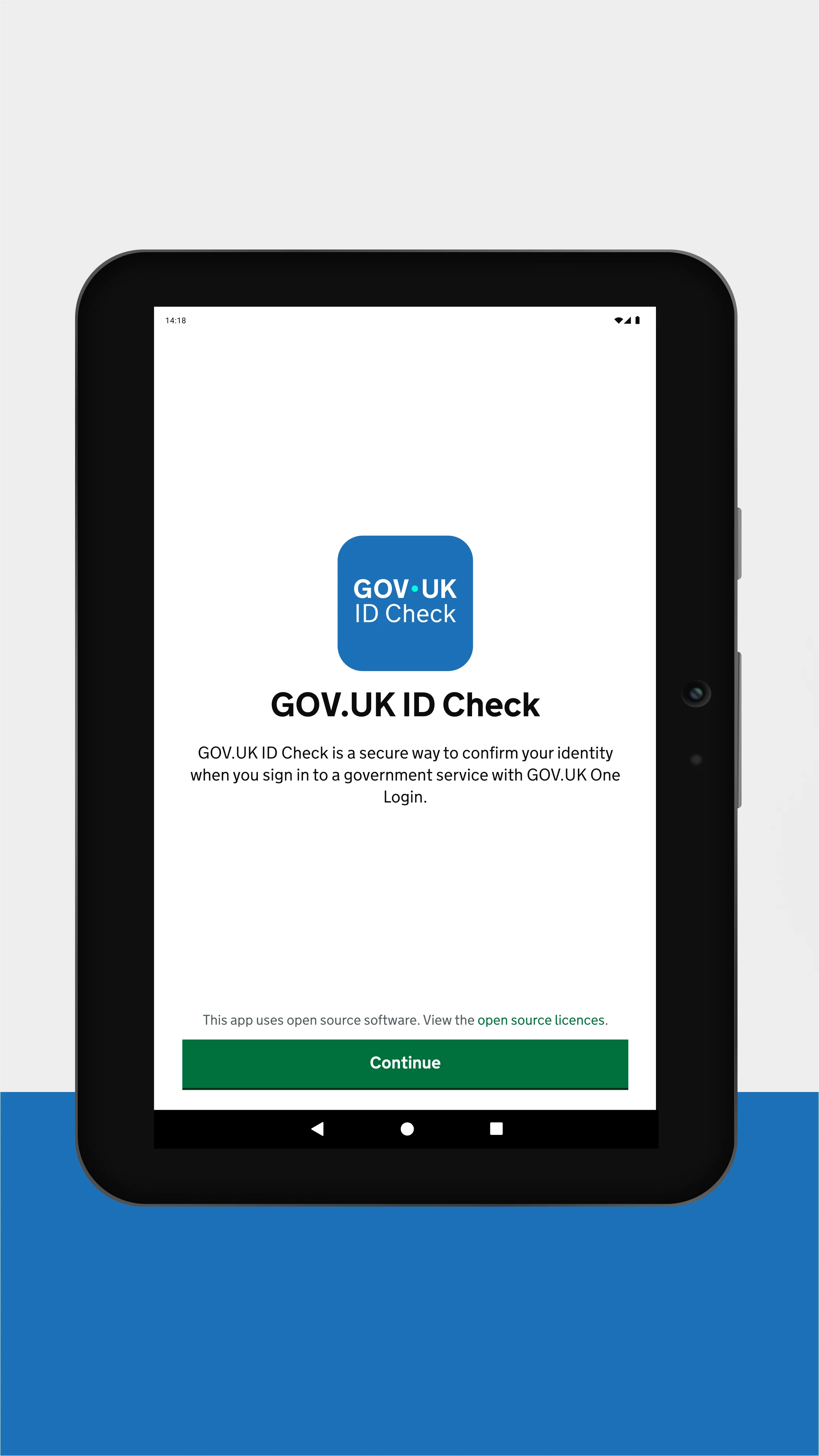 GOV.UK ID Check screenshot
