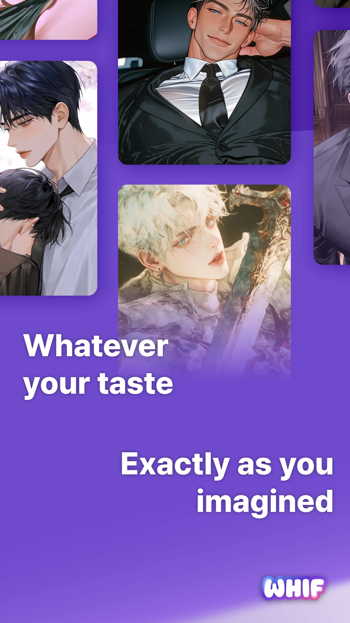 WHIF: Romance & BL AI Chat screenshot