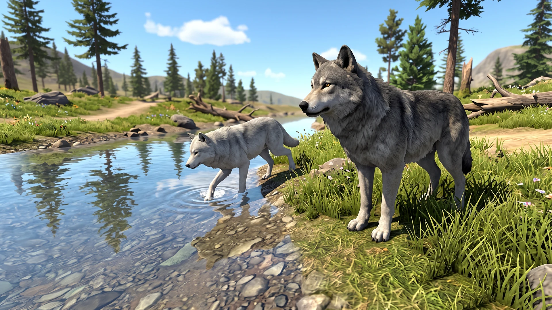 Wolf Simulator Animal 3D Game screenshot