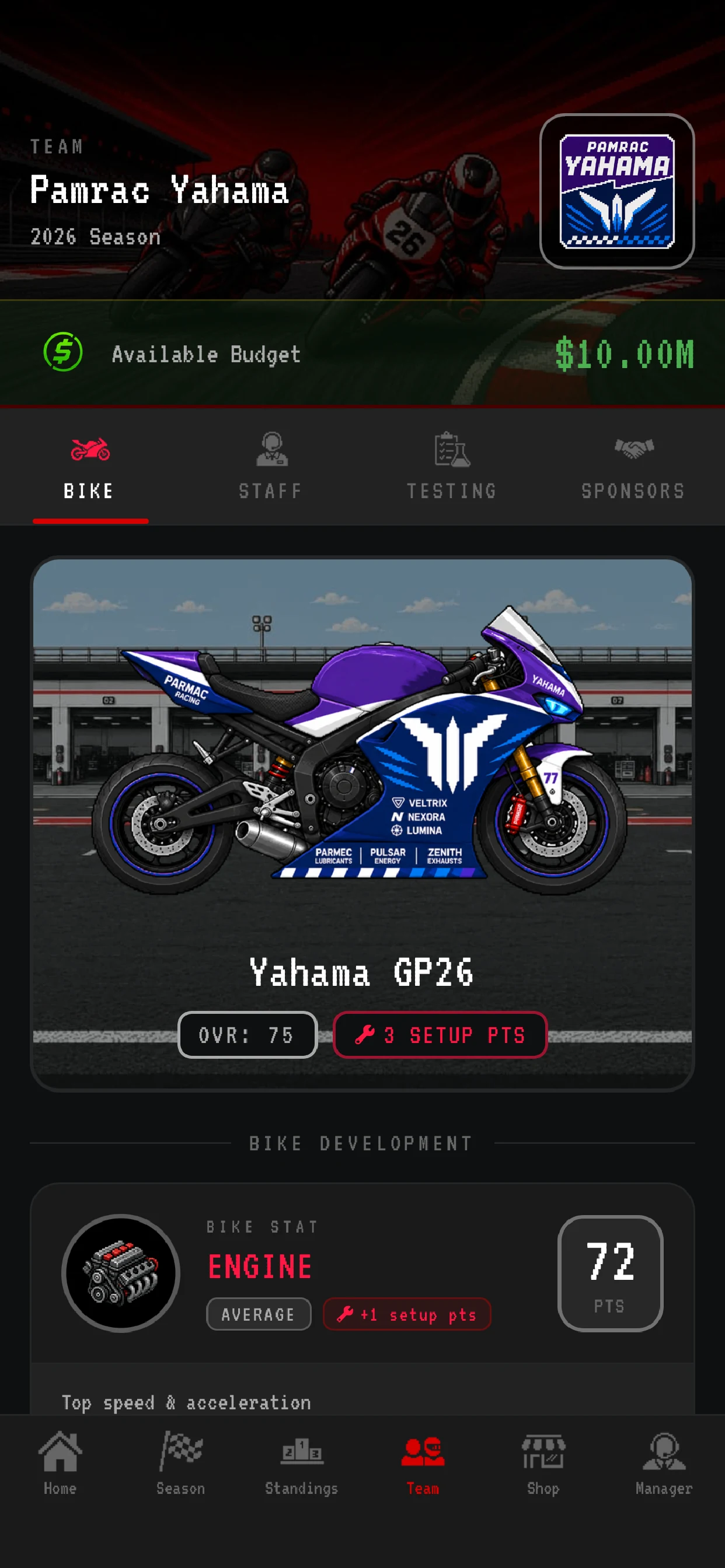 Moto Racing Manager GP screenshot