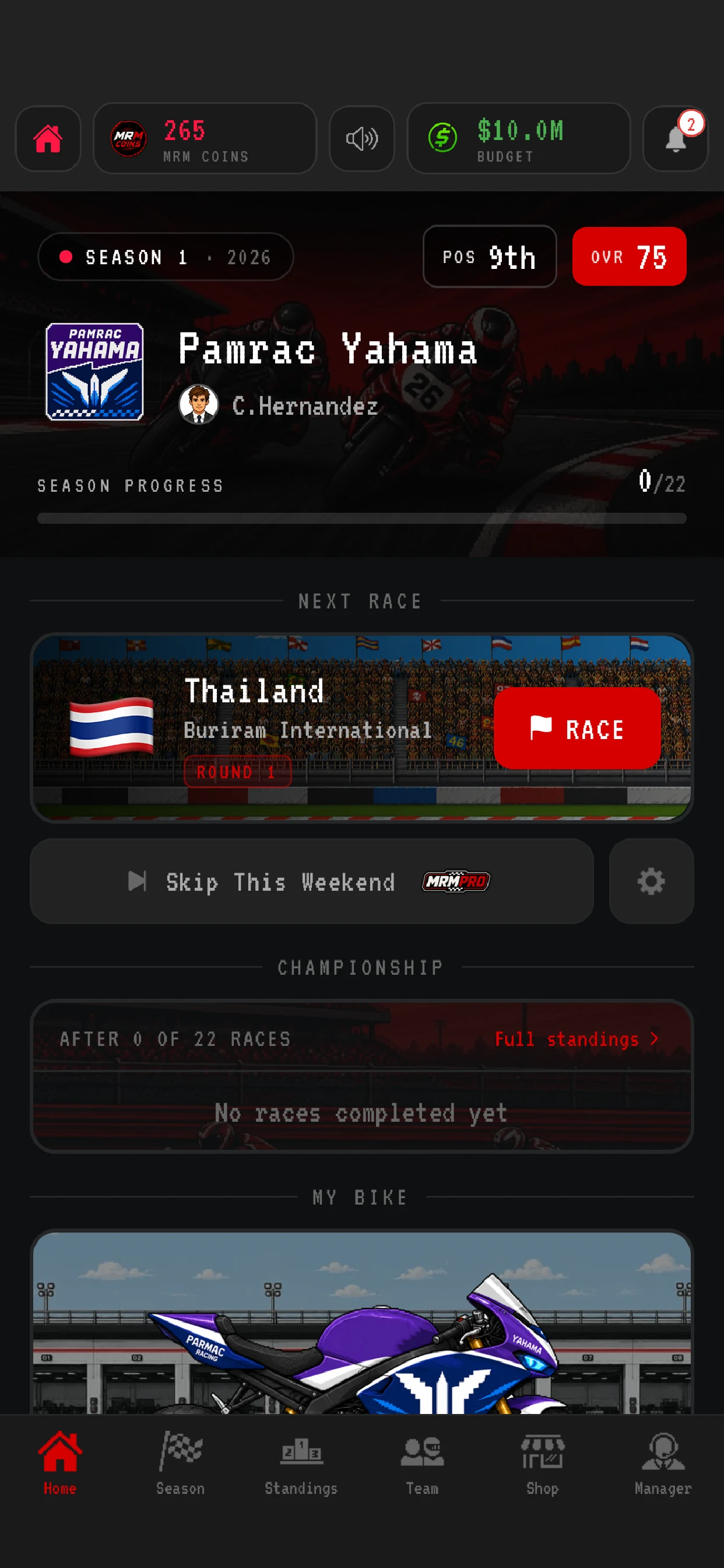 Moto Racing Manager GP screenshot