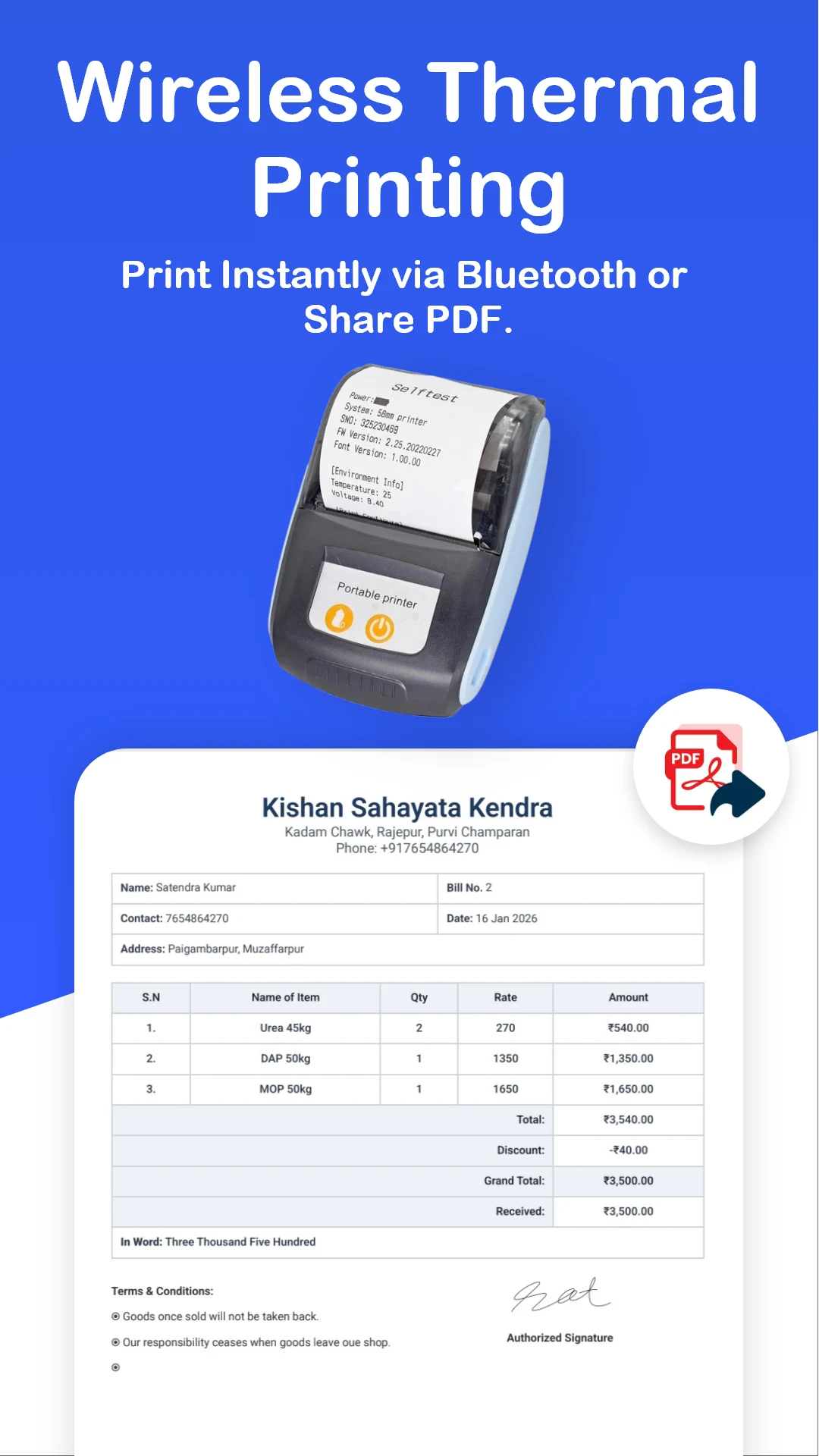 BillX: Invoice & Bill Book App screenshot